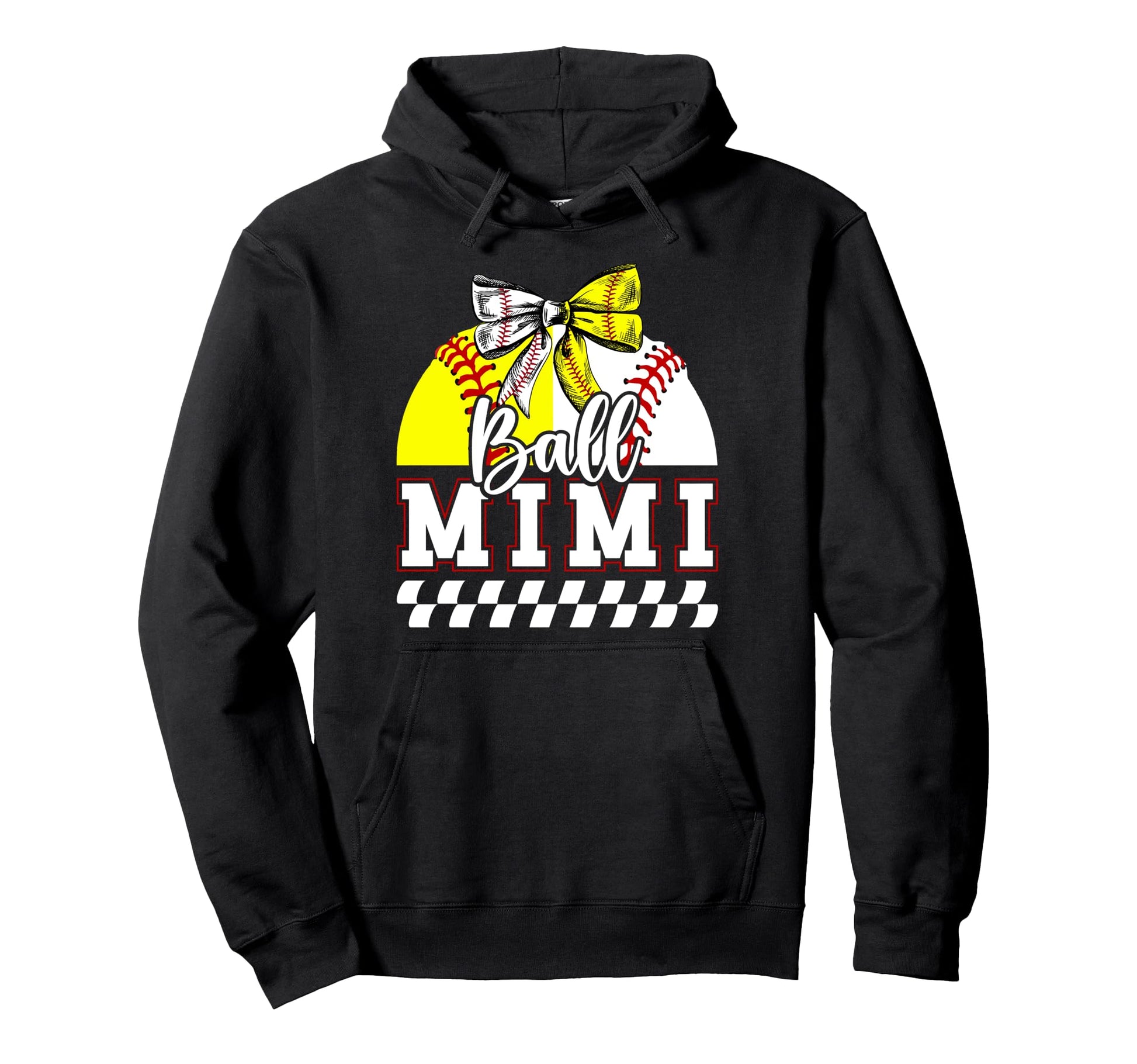 Ball Mimi Grandma Coquette Baseball Hoodie - Streetwear Style Unisex - T-Shirt, Sweatshirt, Hoodie