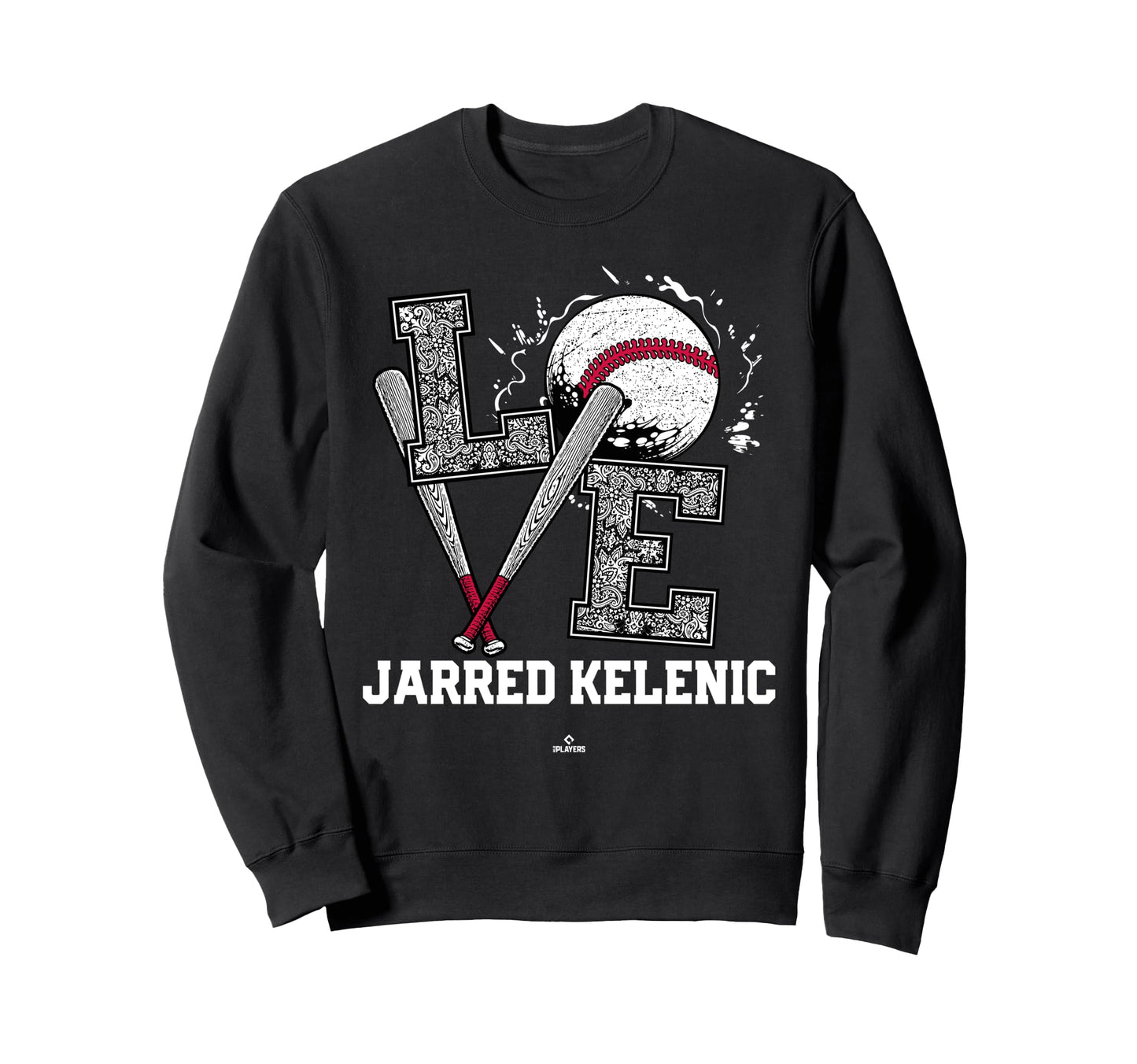 Distressed Baseball Love Jarred Sweatshirt - Custom Art Print for Adults - T-Shirt, Sweatshirt, Hoodie