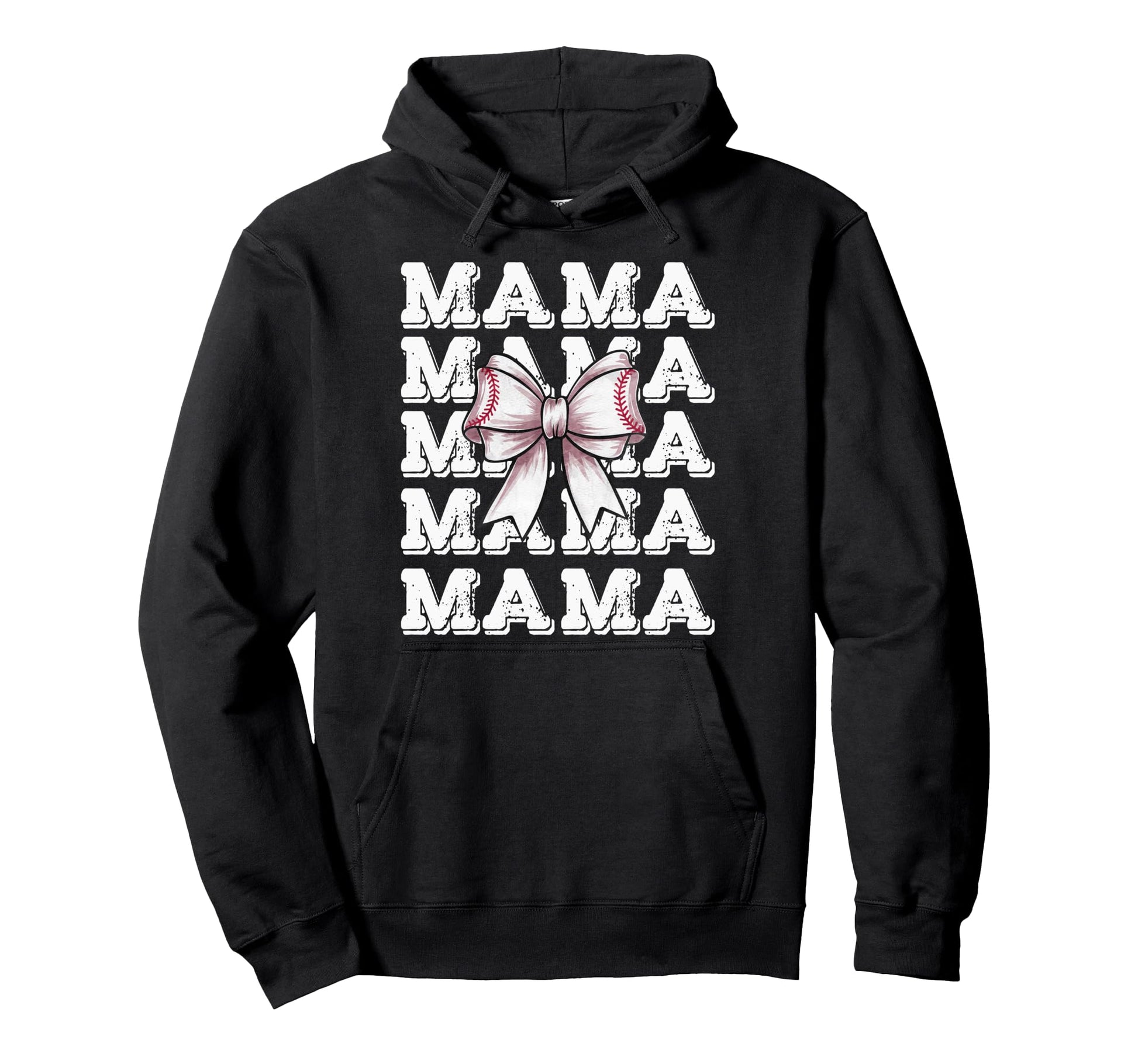 Coquette Baseball Mama Matching Family Hoodie - Minimalist Print Men Women - T-Shirt, Sweatshirt, Hoodie