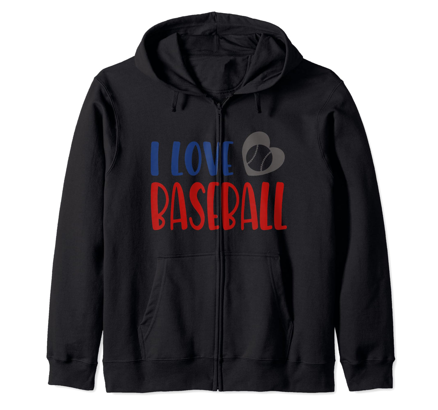 I Love Baseball Heart Play Sports Hoodie - Custom Art Print for Adults - T-Shirt, Sweatshirt, Hoodie