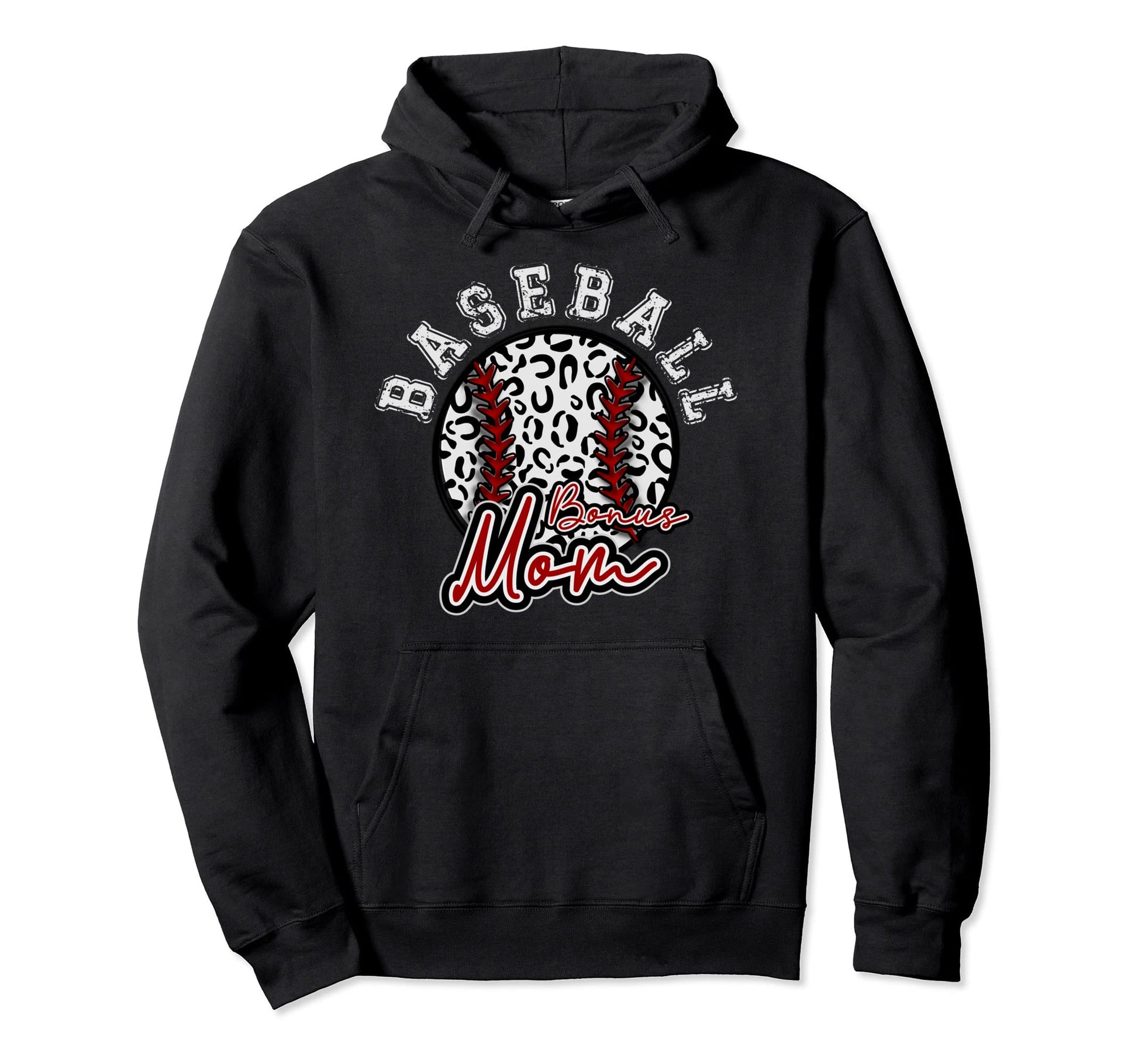 Leopard Cheetah Baseball Bonus Mom Hoodie - Streetwear Style Men Women - T-Shirt, Sweatshirt, Hoodie