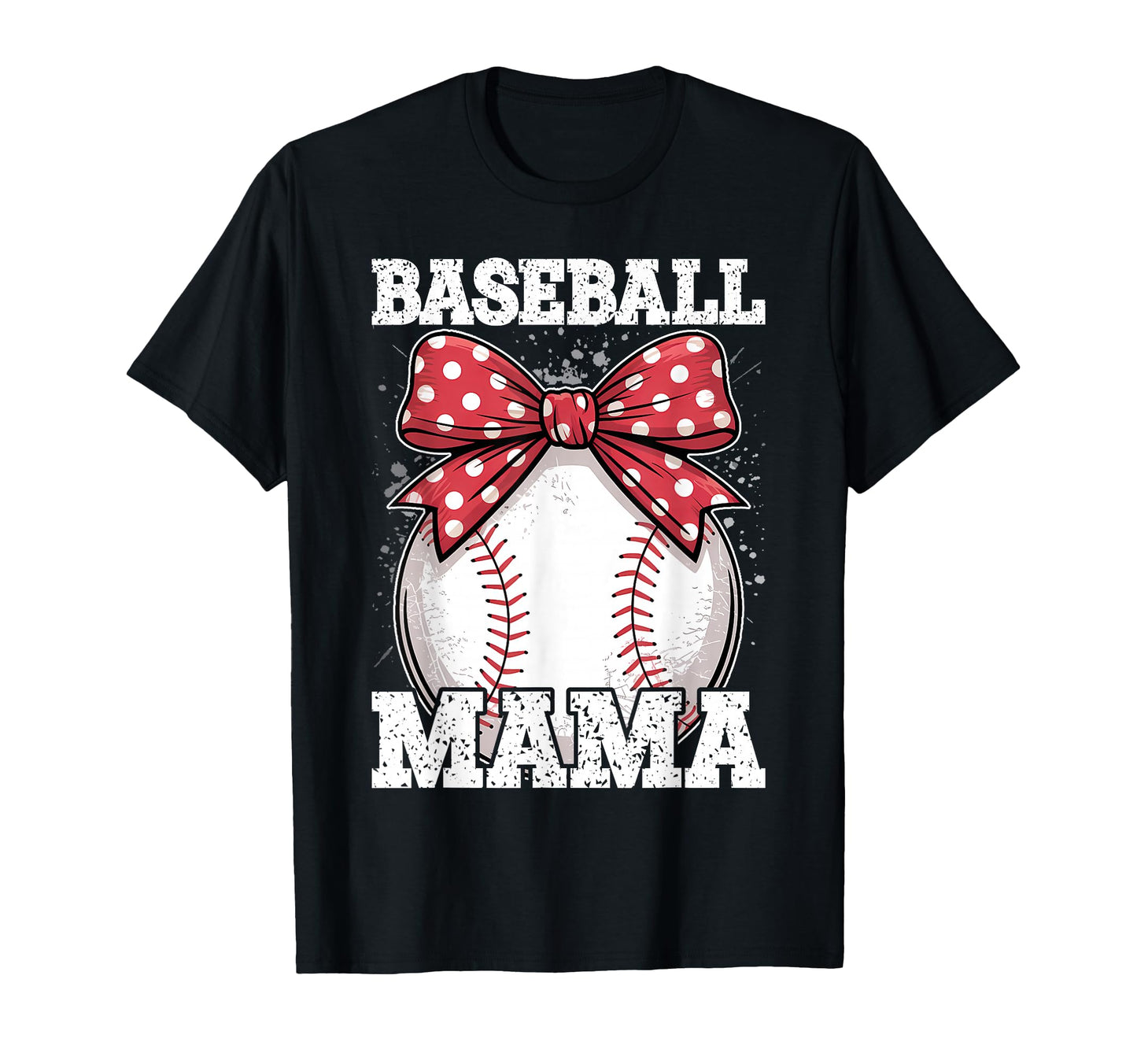 Baseball Mama Coquette Bow Game Day T-Shirt - Graphic Print Men Women - T-Shirt, Sweatshirt, Hoodie