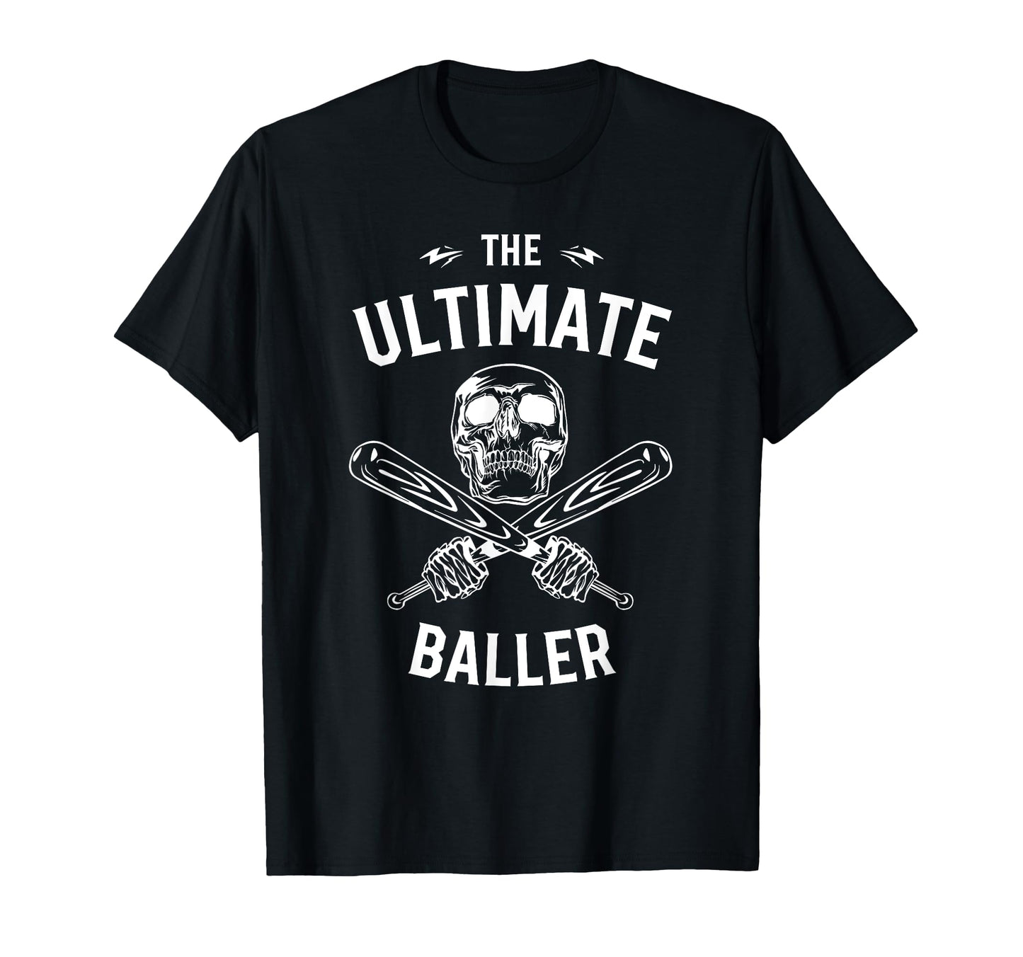 Halloween Baseball Skull Baseball Bat T-Shirt - Fun Novelty Design Unisex - T-Shirt, Sweatshirt, Hoodie