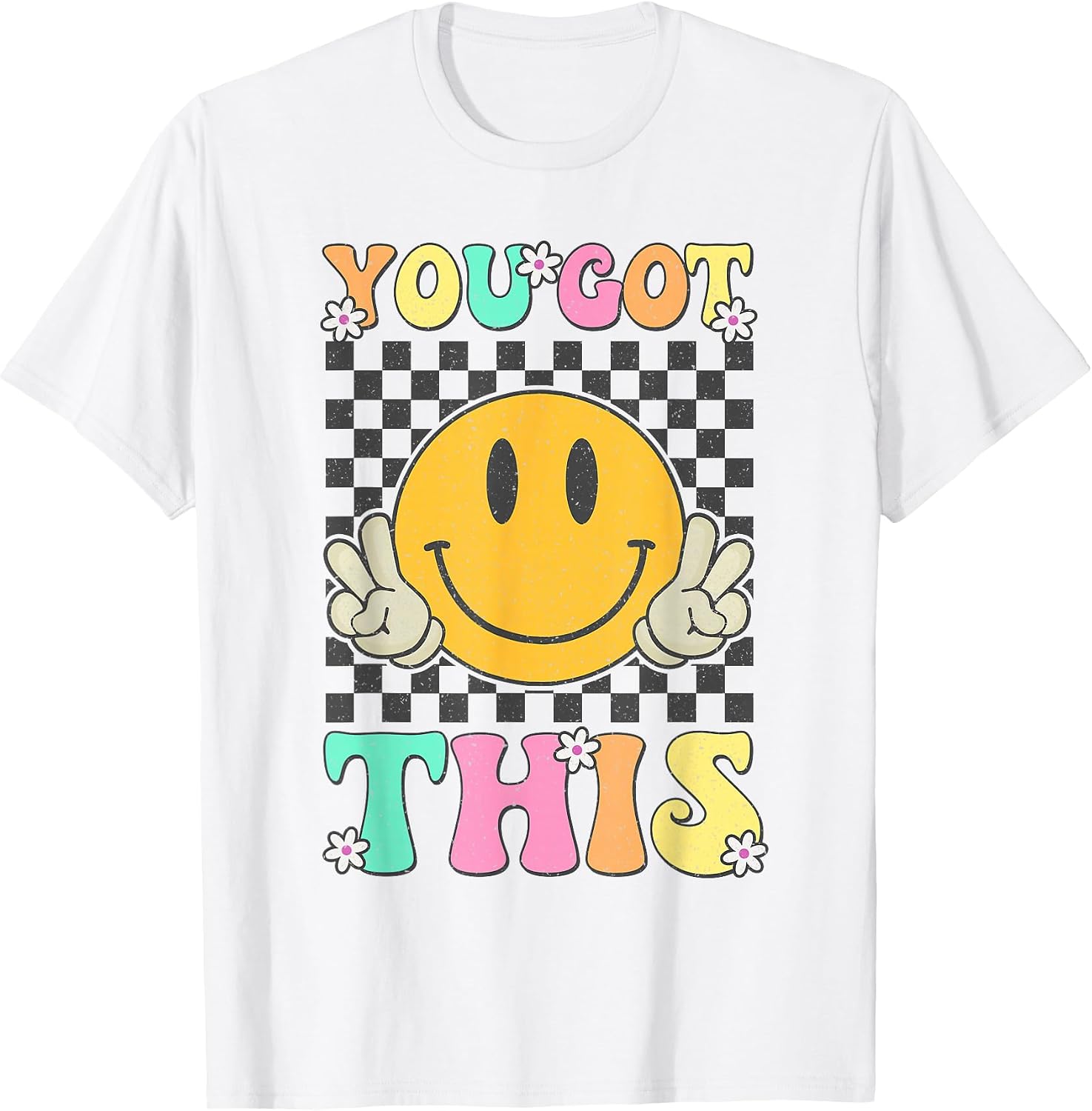 Retro Groovy You Got This Motivational Testing Day - Adult & Kids T-Shirts, Sweatshirts & Hoodies apparel design preview 1