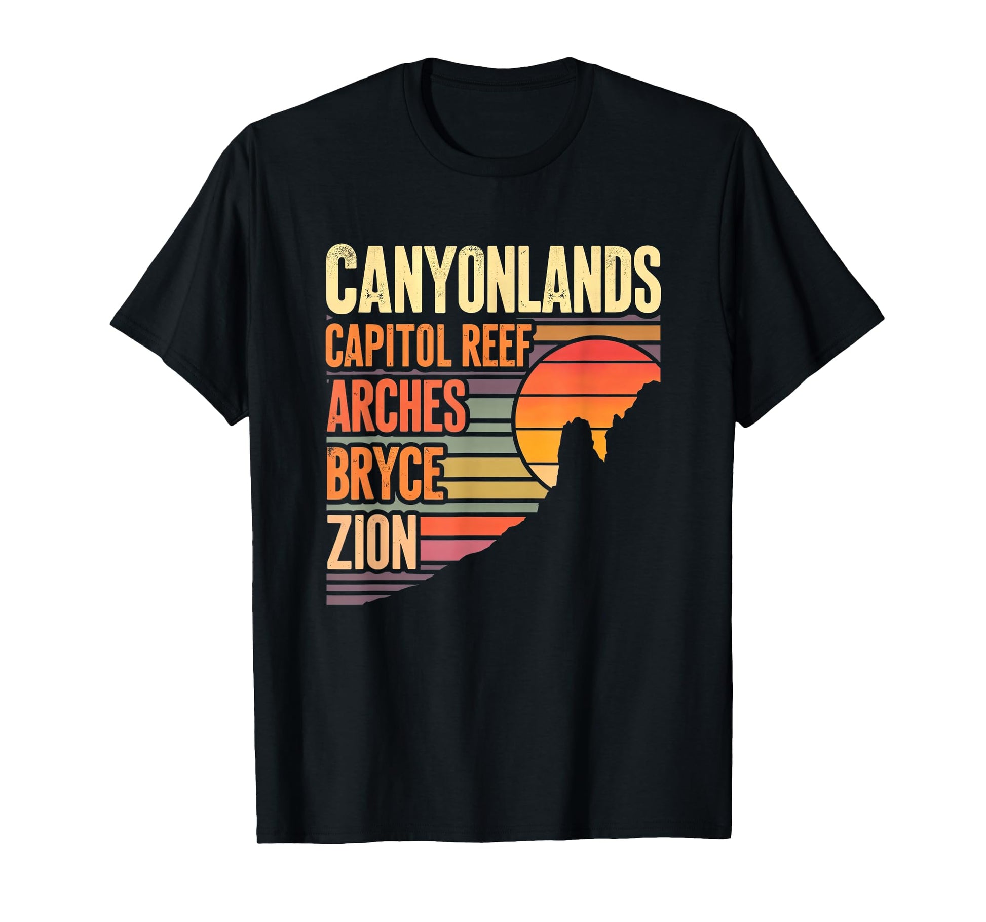 Mighty Five National Parks Utah T-Shirt - Trendy Graphic for Adults - T-Shirt, Sweatshirt, Hoodie
