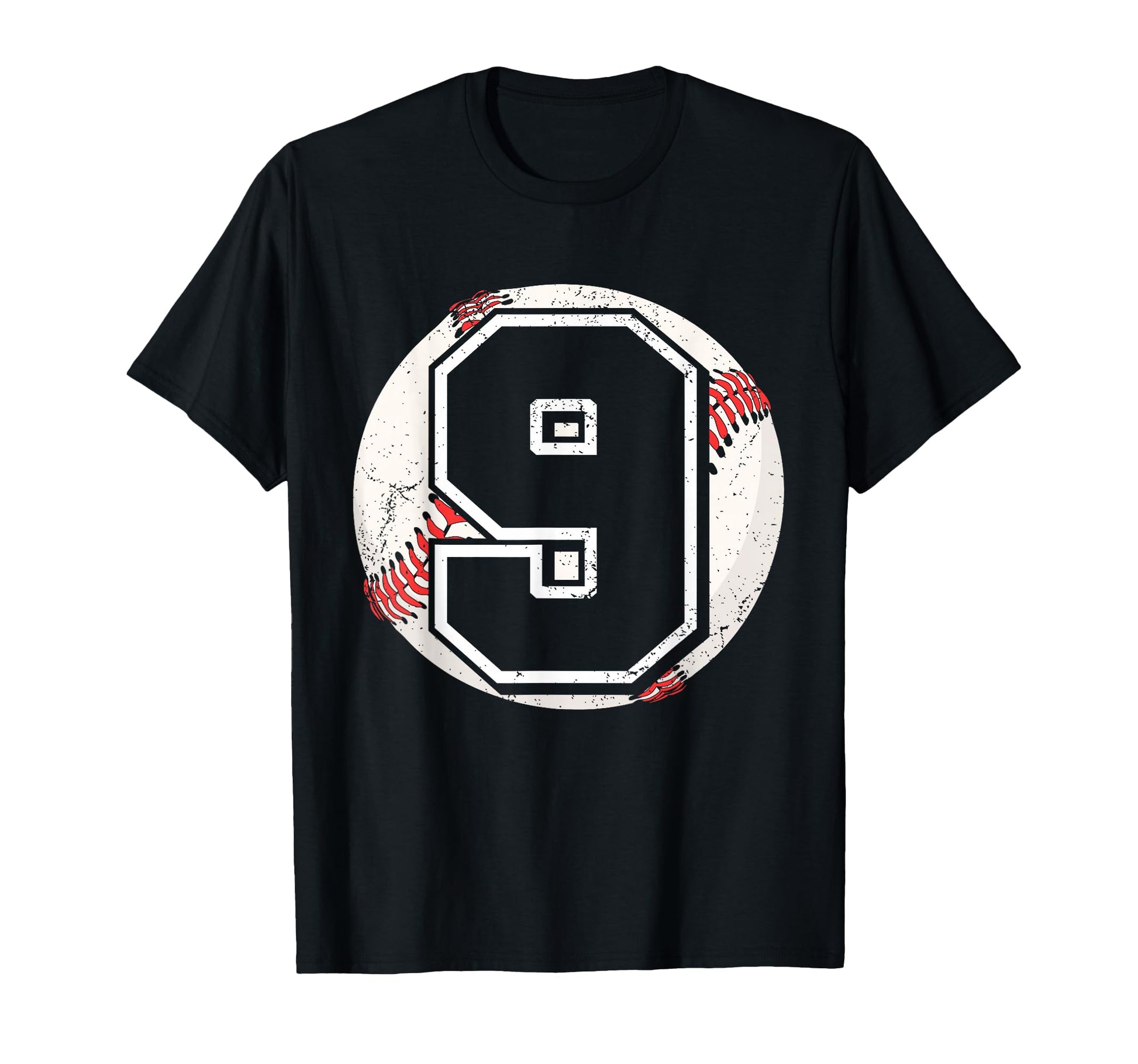 Birthday 9 Nine Baseball 9Th T-Shirt - Fun Novelty Design for Adults - T-Shirt, Sweatshirt, Hoodie