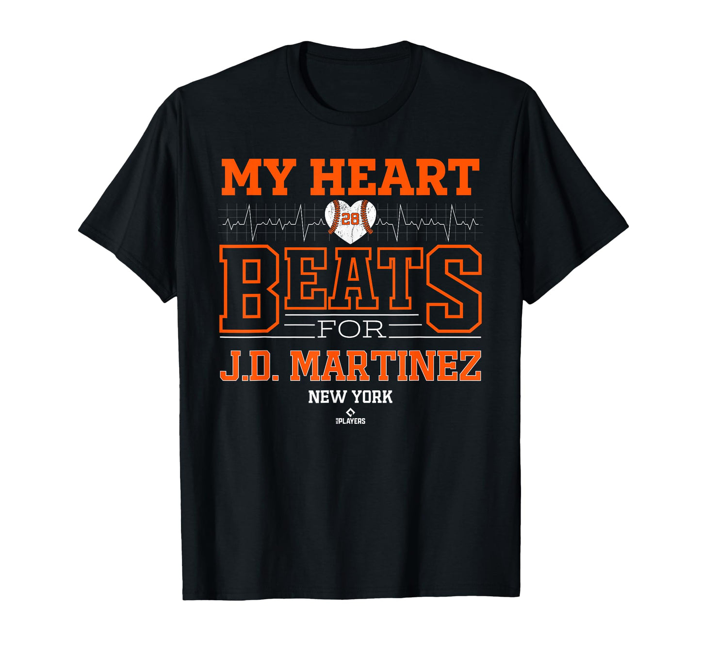 My Heart Beats J D Martinez New York T-Shirt - Trendy Graphic Men Women - T-Shirt, Sweatshirt, Hoodie