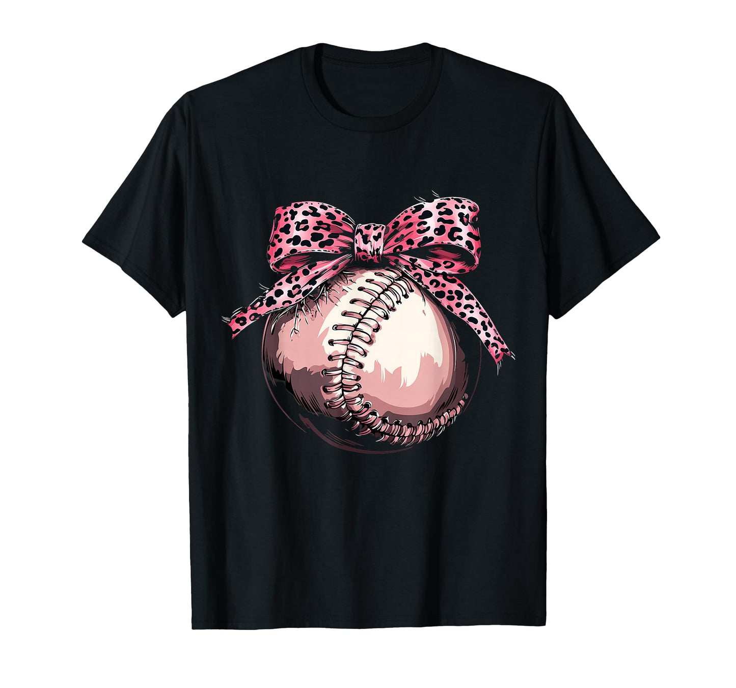 Baseball Coquette Bow Baseball Player T-Shirt - Minimalist Print for Adults - T-Shirt, Sweatshirt, Hoodie