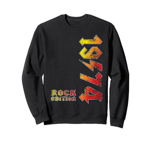 1974 Rock Music Lovers Gift Sweatshirt - Fun Novelty Design Unisex - T-Shirt, Sweatshirt, Hoodie