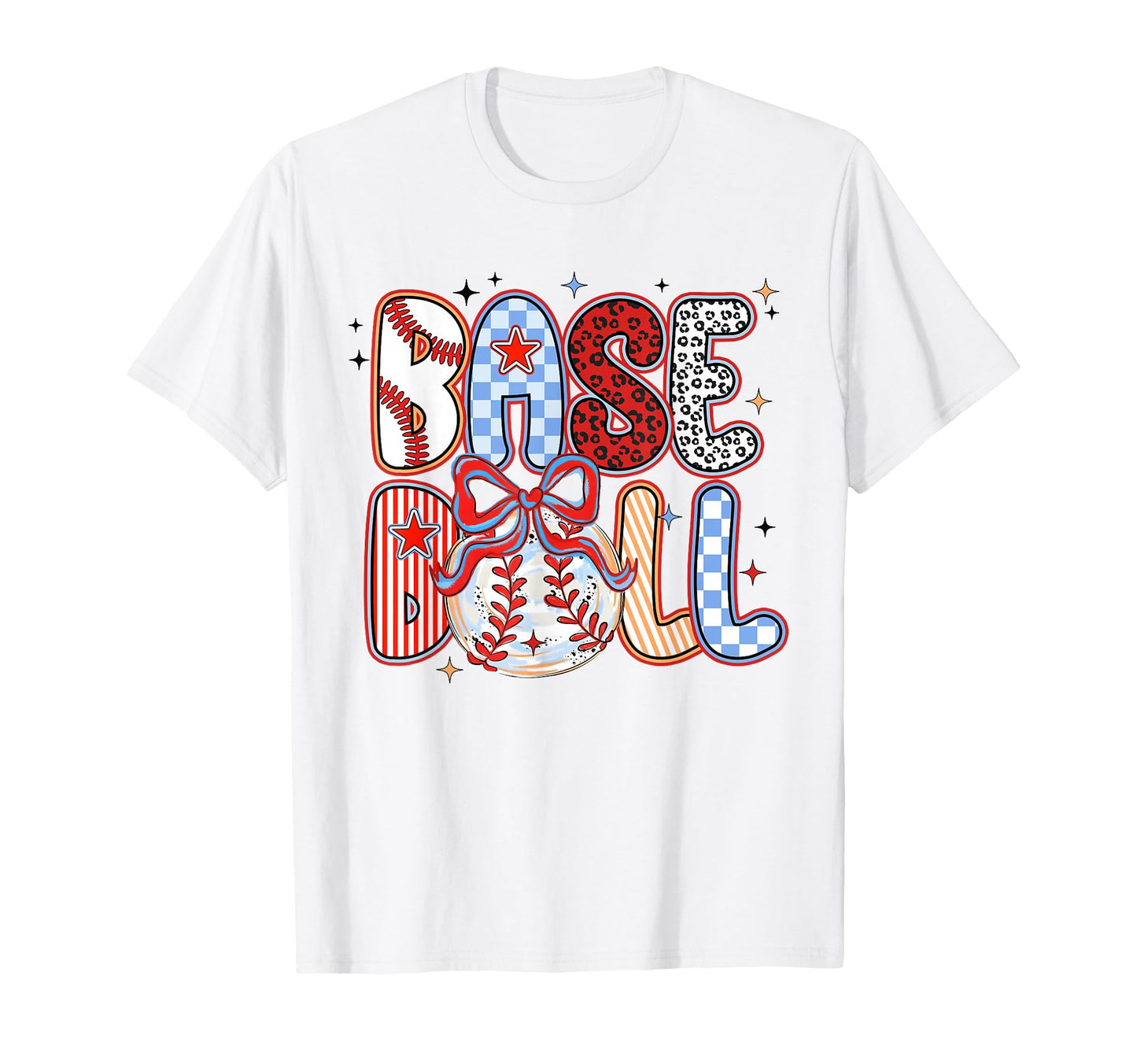 Brushstroke Baseball Coquette T-Shirt - Aesthetic Graphic for Adults - T-Shirt, Sweatshirt, Hoodie
