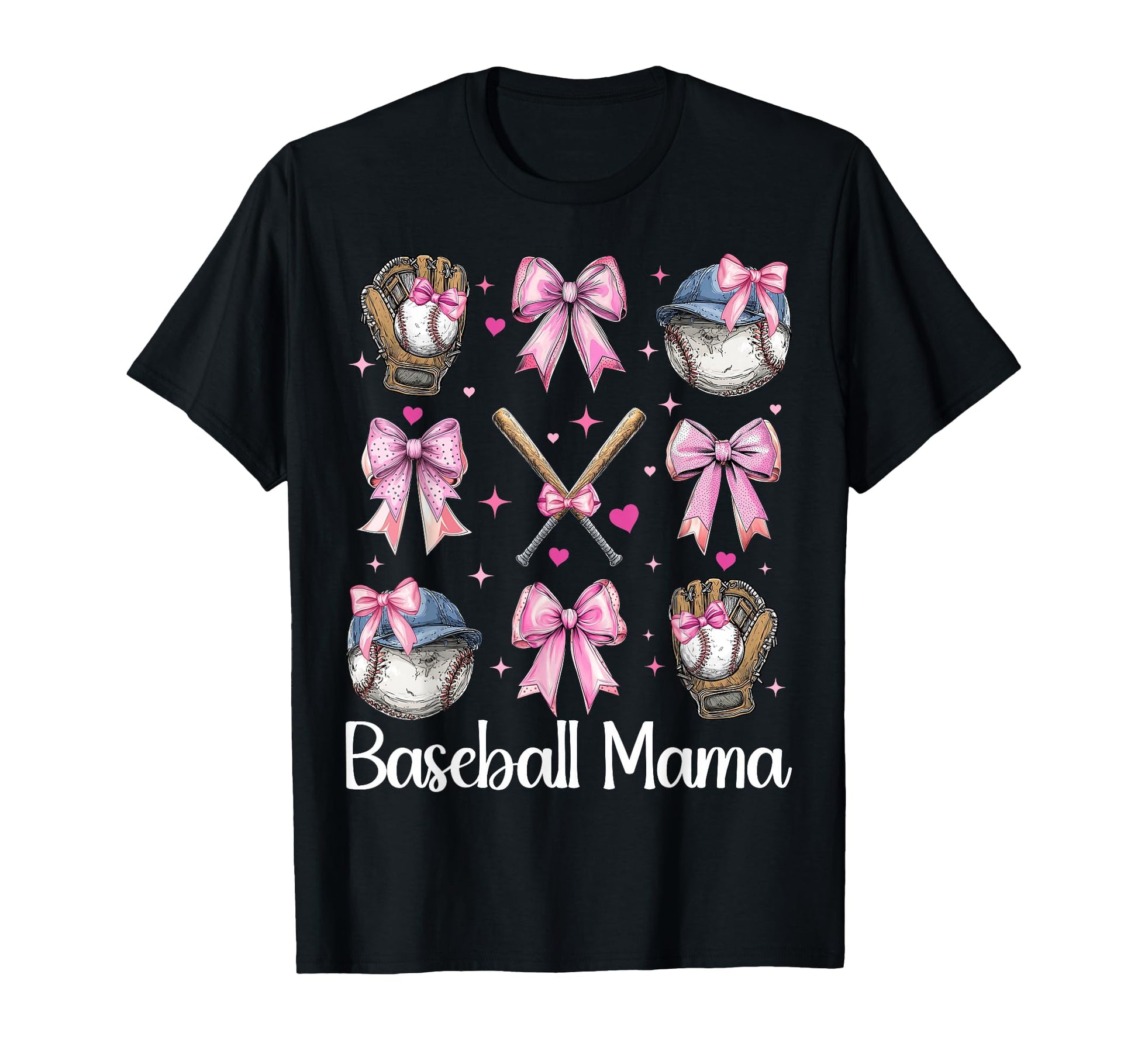 Baseball Mama Baseball Mom Mothers Day T-Shirt - Trendy Graphic for Adults - T-Shirt, Sweatshirt, Hoodie