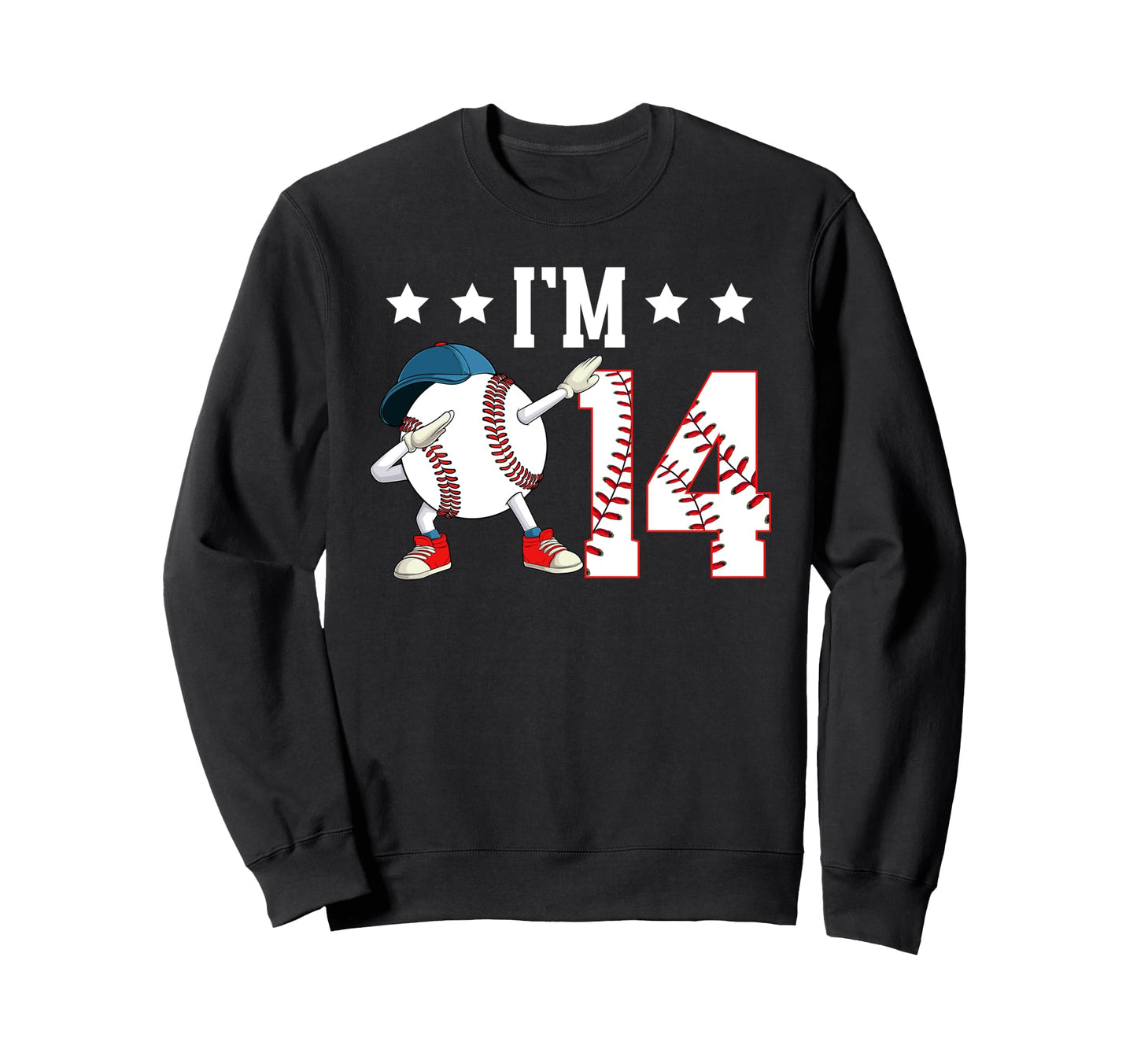14Th Baseball Birthday Fourteen Sweatshirt - Unique Graphic for Adults - T-Shirt, Sweatshirt, Hoodie