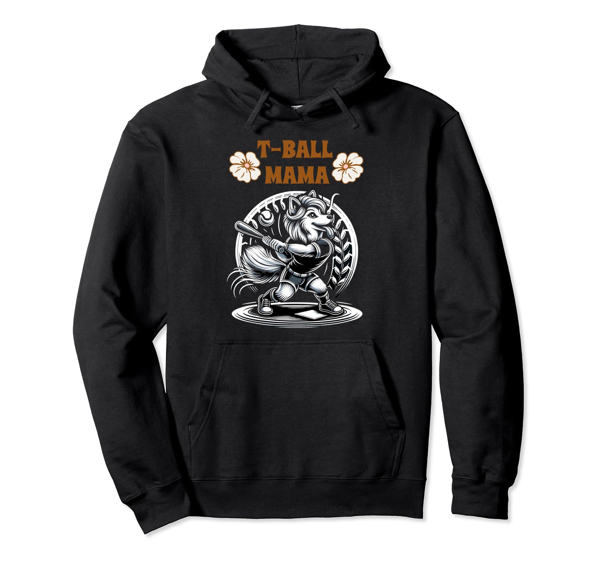 Teeball Mom Leopard T Ball Mom Mothers Hoodie - Minimalist Print Men Women - T-Shirt, Sweatshirt, Hoodie