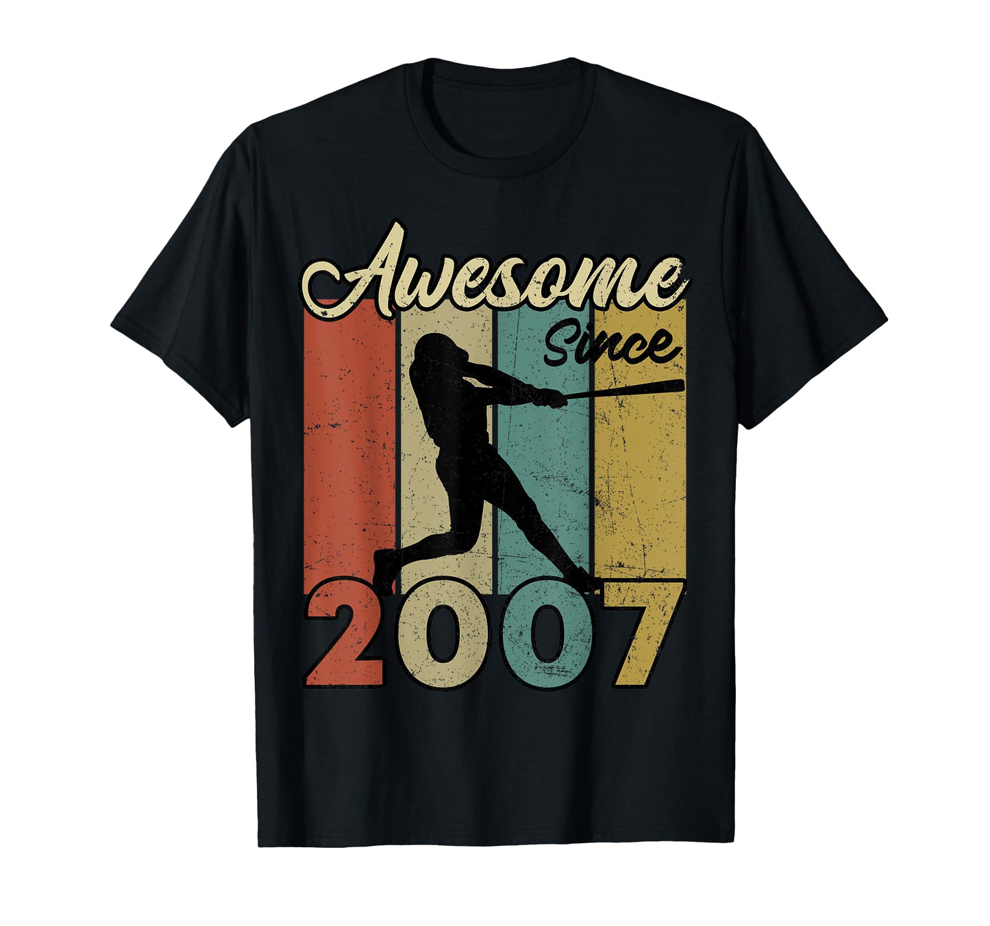 18Th Birthday Awesome Since 2007 T-Shirt - Casual Everyday Wear Men Women - T-Shirt, Sweatshirt, Hoodie