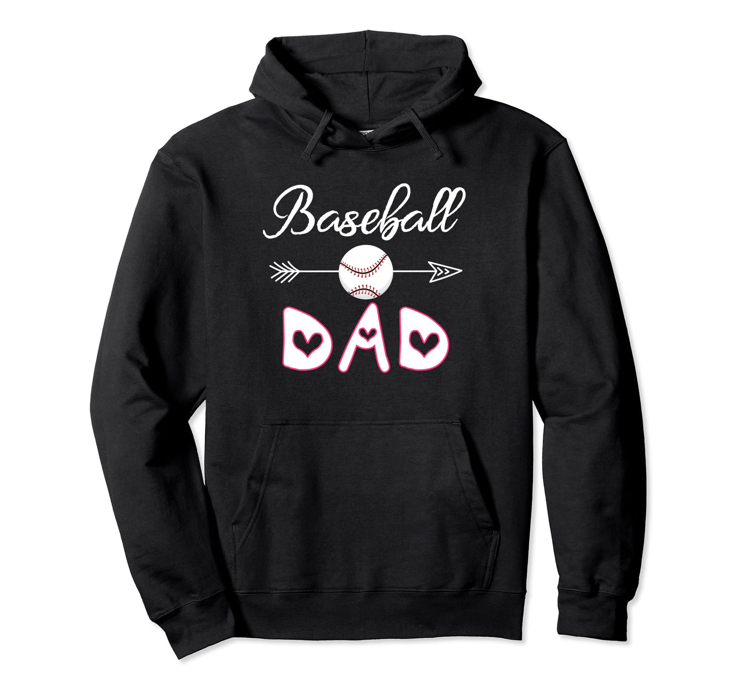 Baseball Dad Birthday Sport Baseball Hoodie - Custom Art Print Men Women - T-Shirt, Sweatshirt, Hoodie