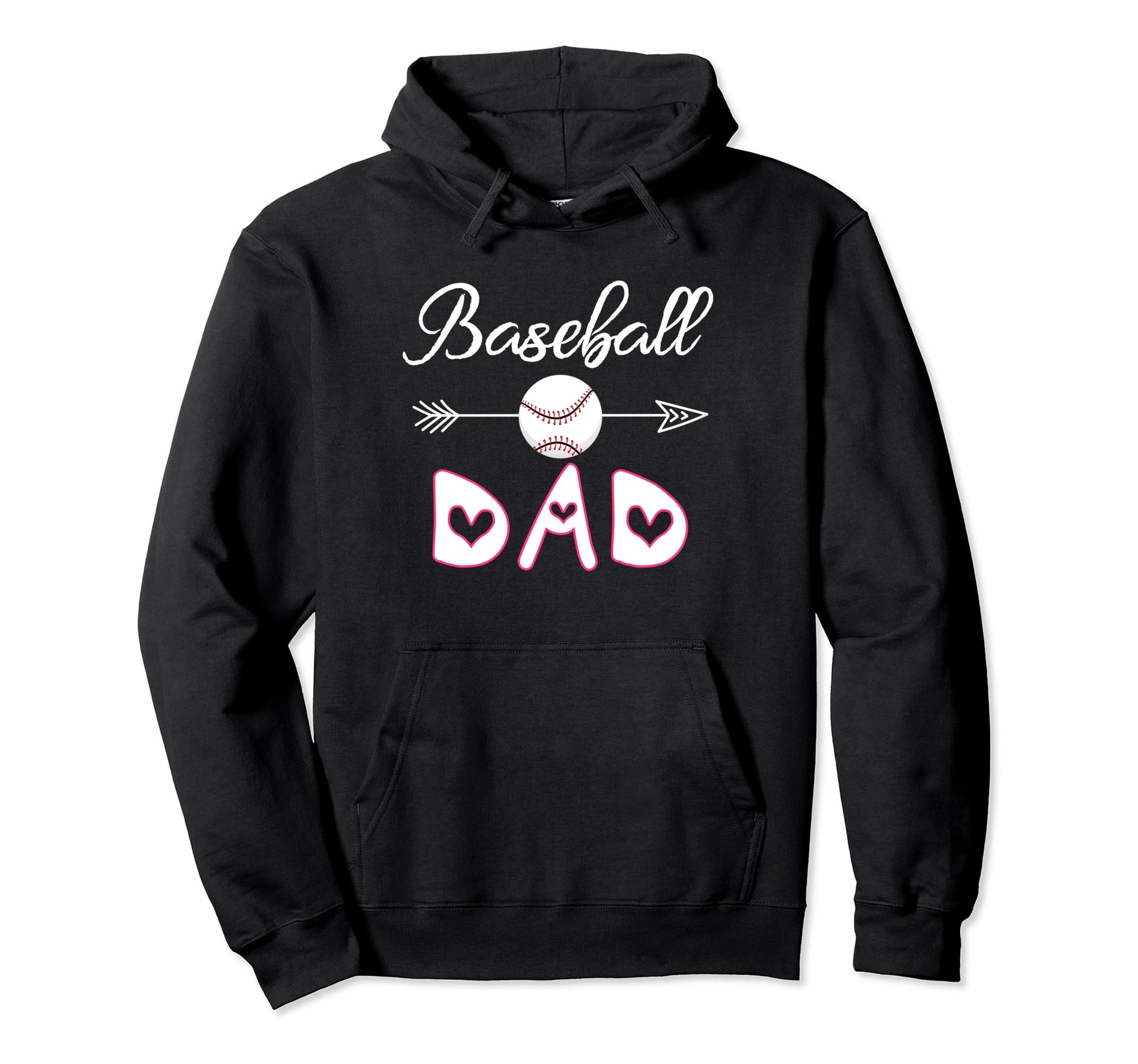 Baseball Dad Birthday Sport Baseball Hoodie - Custom Art Print Men Women - T-Shirt, Sweatshirt, Hoodie