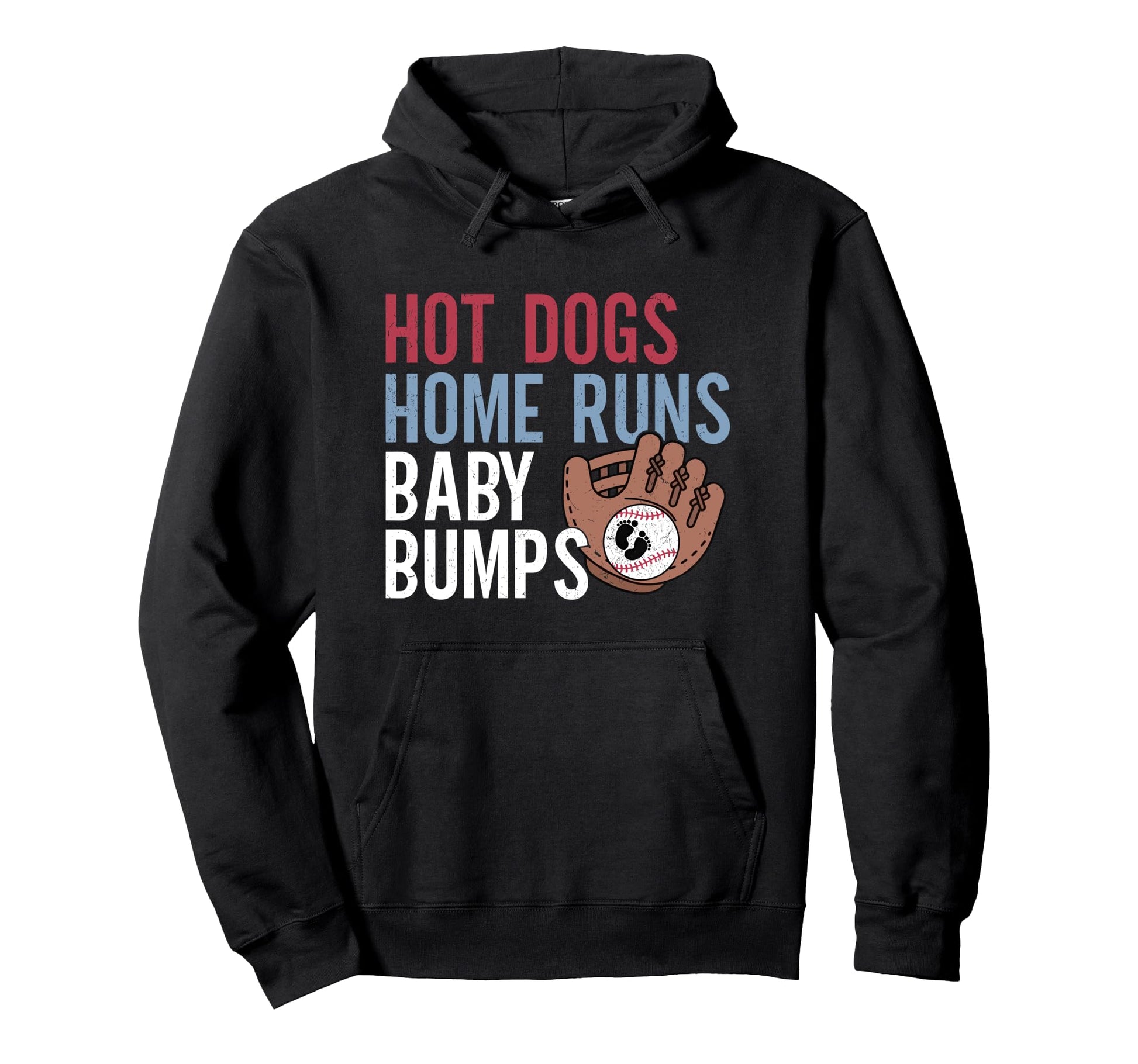 Hot Dogs Home Runs Bumps Hoodie - Custom Art Print Men Women - T-Shirt, Sweatshirt, Hoodie
