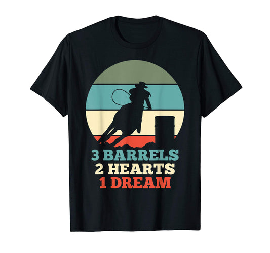 Barrel Racing Rodeo Western Gift T-Shirt - Fun Novelty Design Men Women - T-Shirt, Sweatshirt, Hoodie