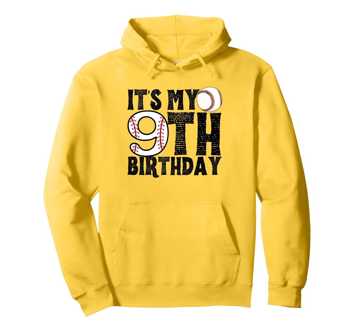 Its My 9Th Birthday Baseball Player 9Th Hoodie - Unique Graphic Men Women - T-Shirt, Sweatshirt, Hoodie