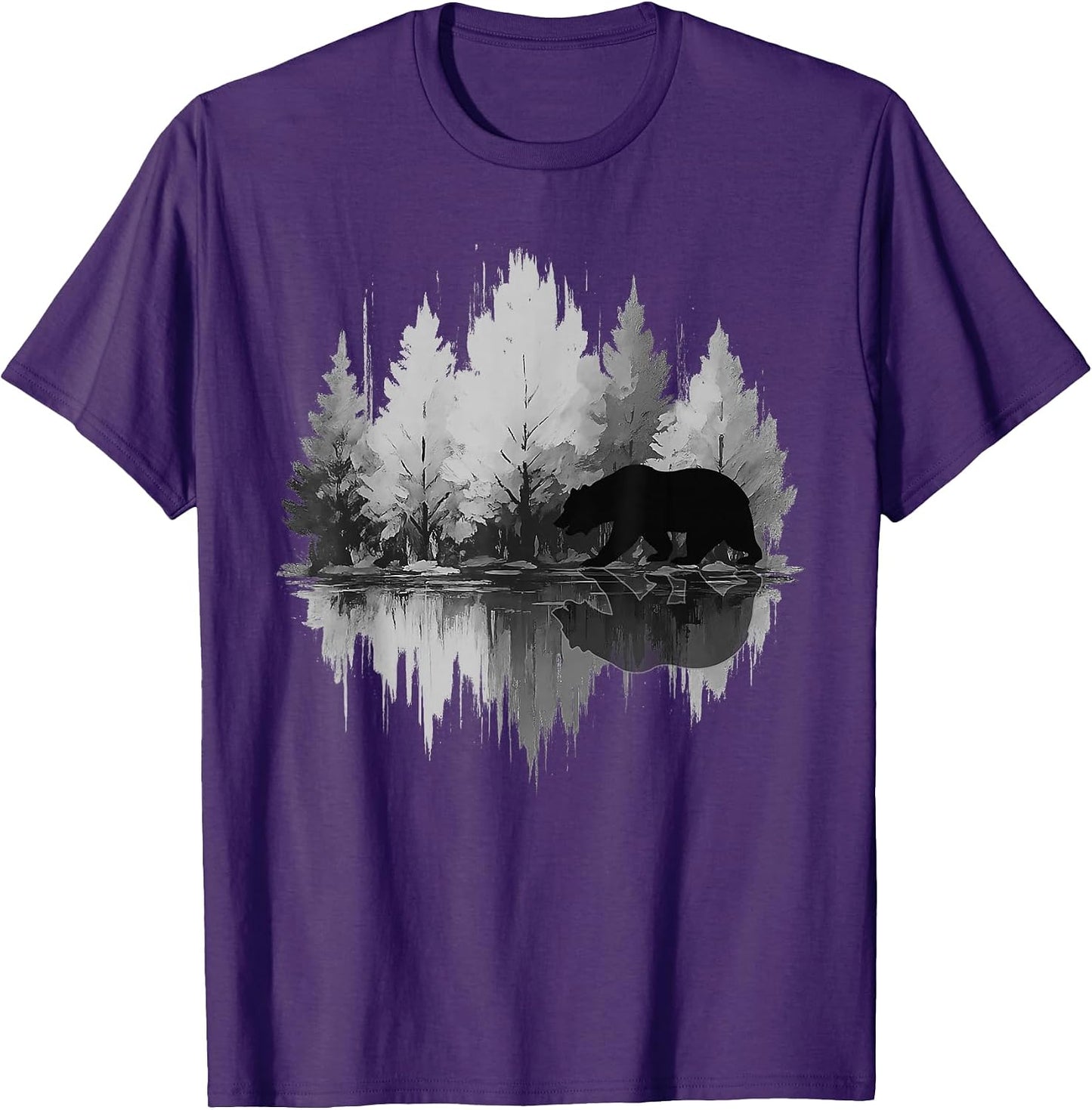 Nature Reflection Forest Trees Outdoor Wildlife - Adult & Kids T-Shirts, Sweatshirts & Hoodies apparel design preview 1
