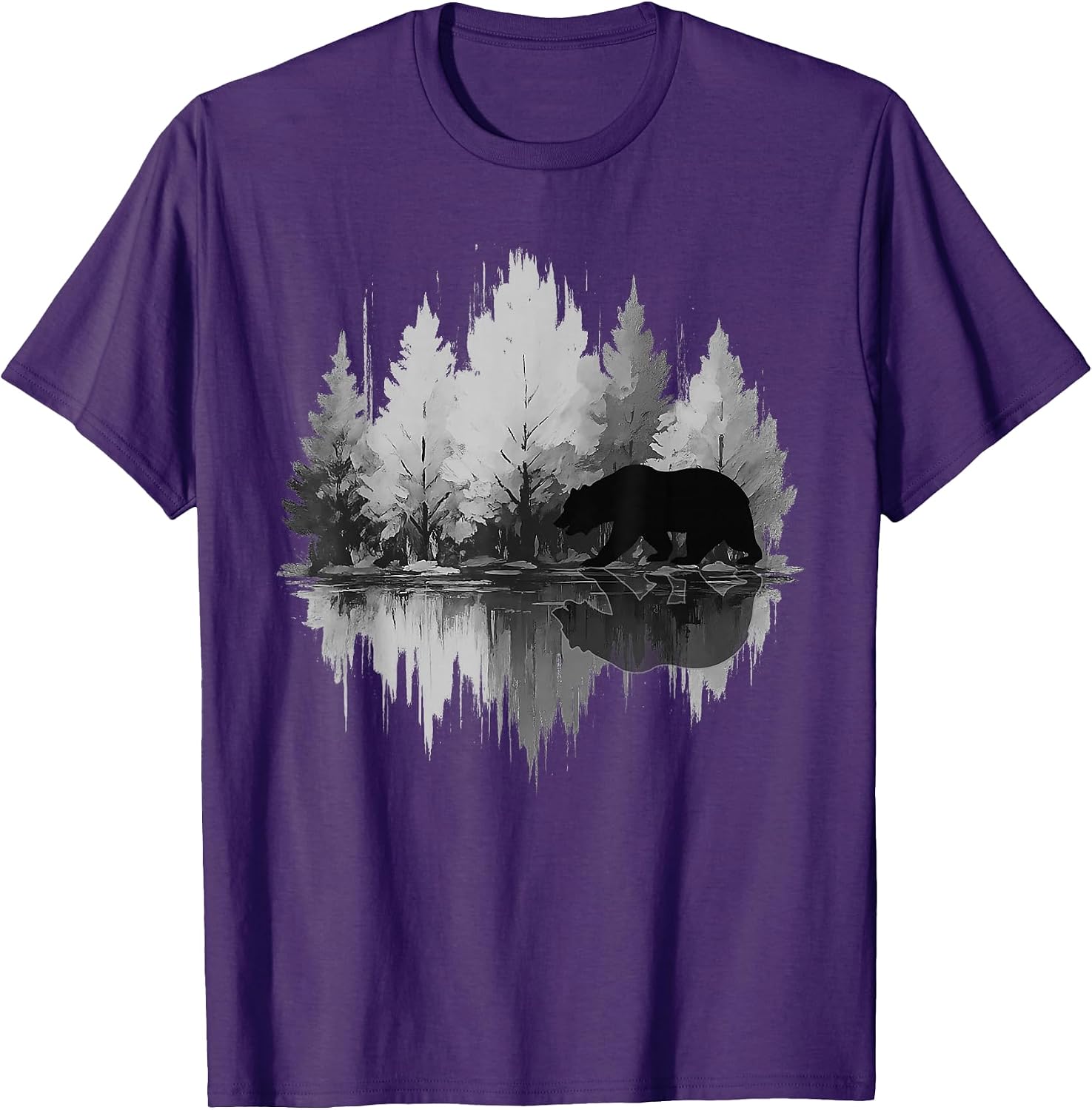 Nature Reflection Forest Trees Outdoor Wildlife - Adult & Kids T-Shirts, Sweatshirts & Hoodies apparel design preview 1