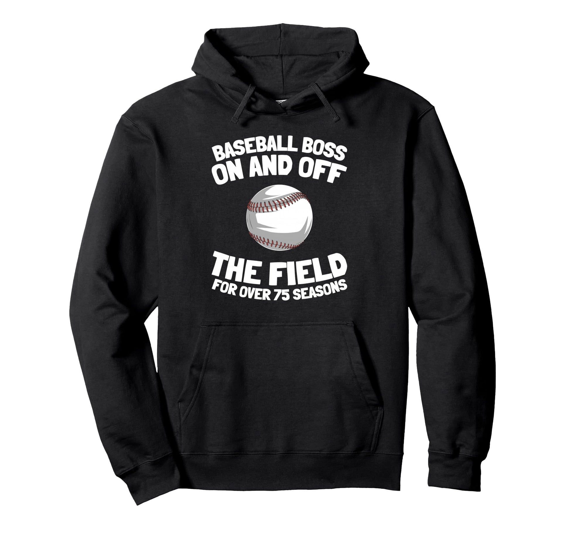75 Years Old Baseballer Sport Player Hoodie - Unique Graphic Men Women - T-Shirt, Sweatshirt, Hoodie
