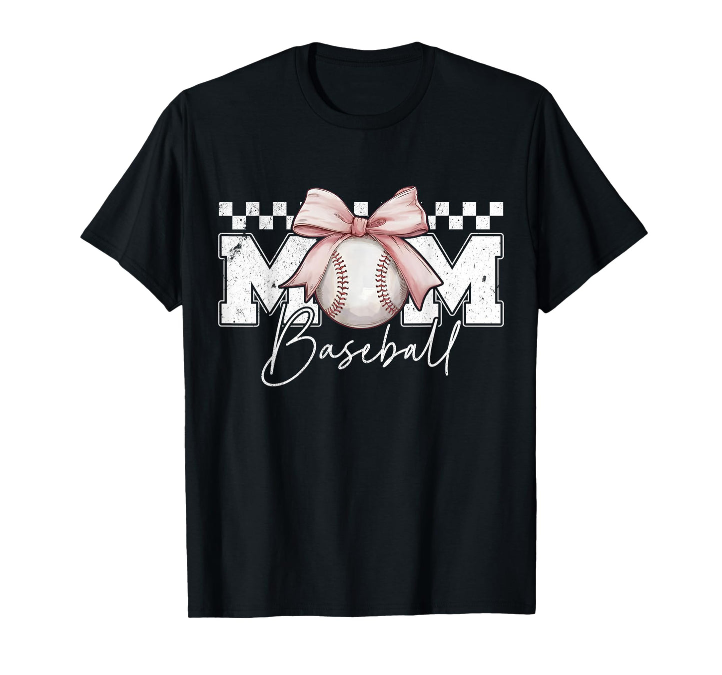 Mothers Day Baseball Coquette Bow Game T-Shirt - Trendy Graphic for Adults - T-Shirt, Sweatshirt, Hoodie