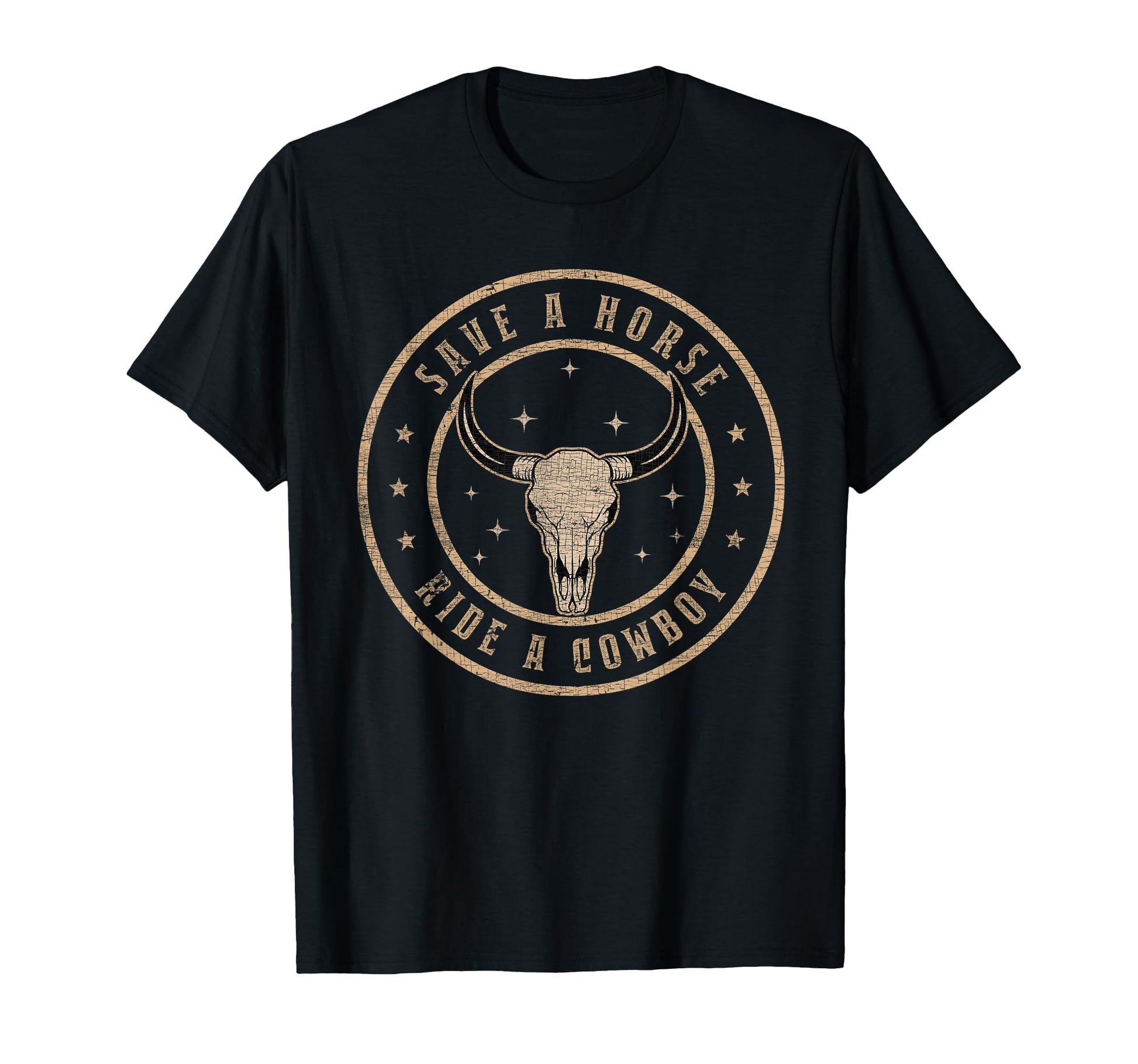 Save Horse Ride Cowboy Bull Skull T-Shirt - Streetwear Style Unisex - T-Shirt, Sweatshirt, Hoodie