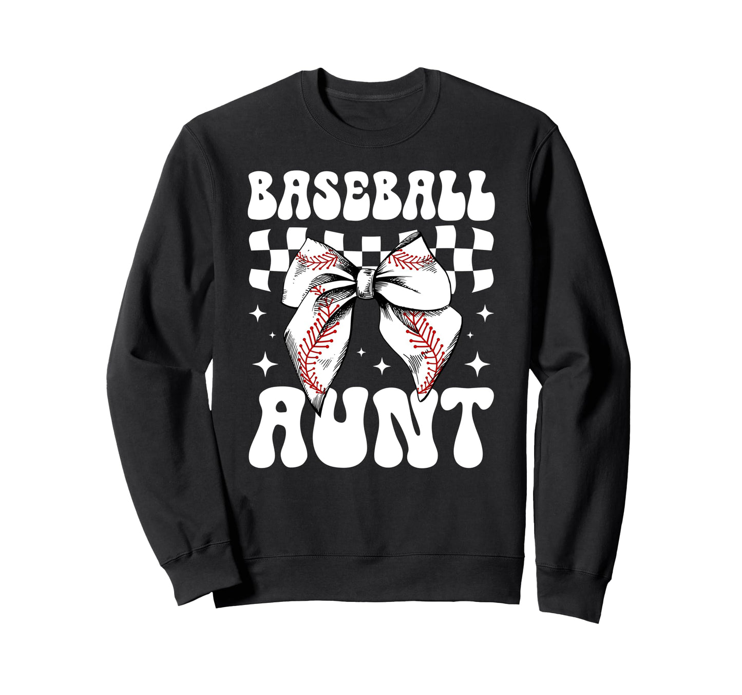 Baseball Aunt Baseball Player Auntie Sweatshirt - Minimalist Print Unisex - T-Shirt, Sweatshirt, Hoodie