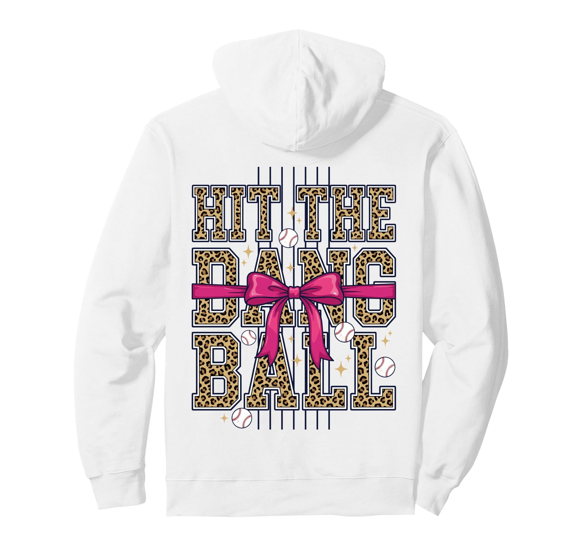 Hit Dang Ball Coquette Baseball Hoodie - Aesthetic Graphic Men Women - T-Shirt, Sweatshirt, Hoodie