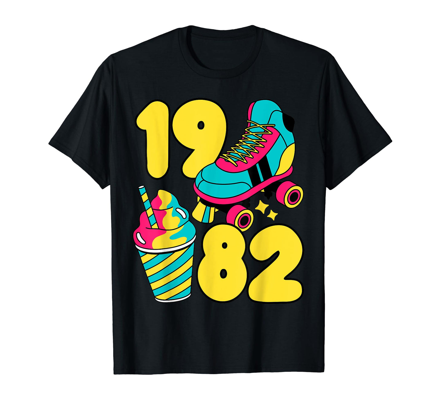1982 Roller Skates Sweet Treats T-Shirt - Casual Everyday Wear for Adults - T-Shirt, Sweatshirt, Hoodie