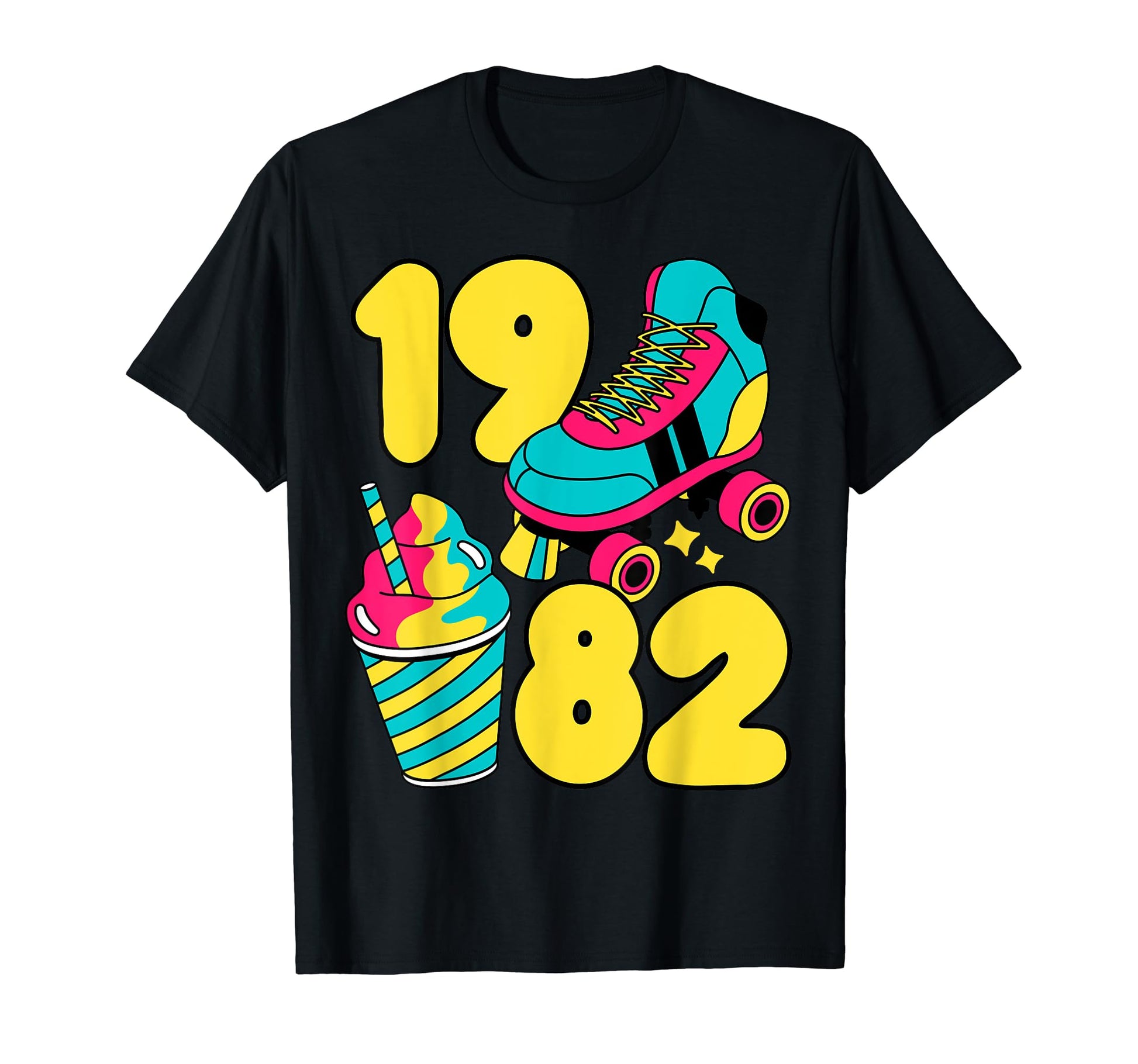 1982 Roller Skates Sweet Treats T-Shirt - Casual Everyday Wear for Adults - T-Shirt, Sweatshirt, Hoodie