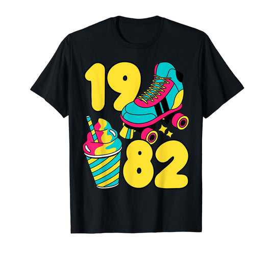 1982 Roller Skates Sweet Treats T-Shirt - Casual Everyday Wear for Adults - T-Shirt, Sweatshirt, Hoodie