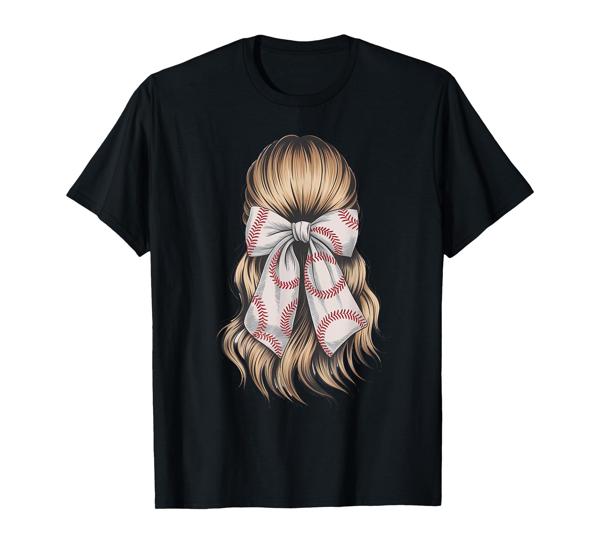 Baseball Coquette Bow Baseball Player T-Shirt - Streetwear Style for Adults - T-Shirt, Sweatshirt, Hoodie