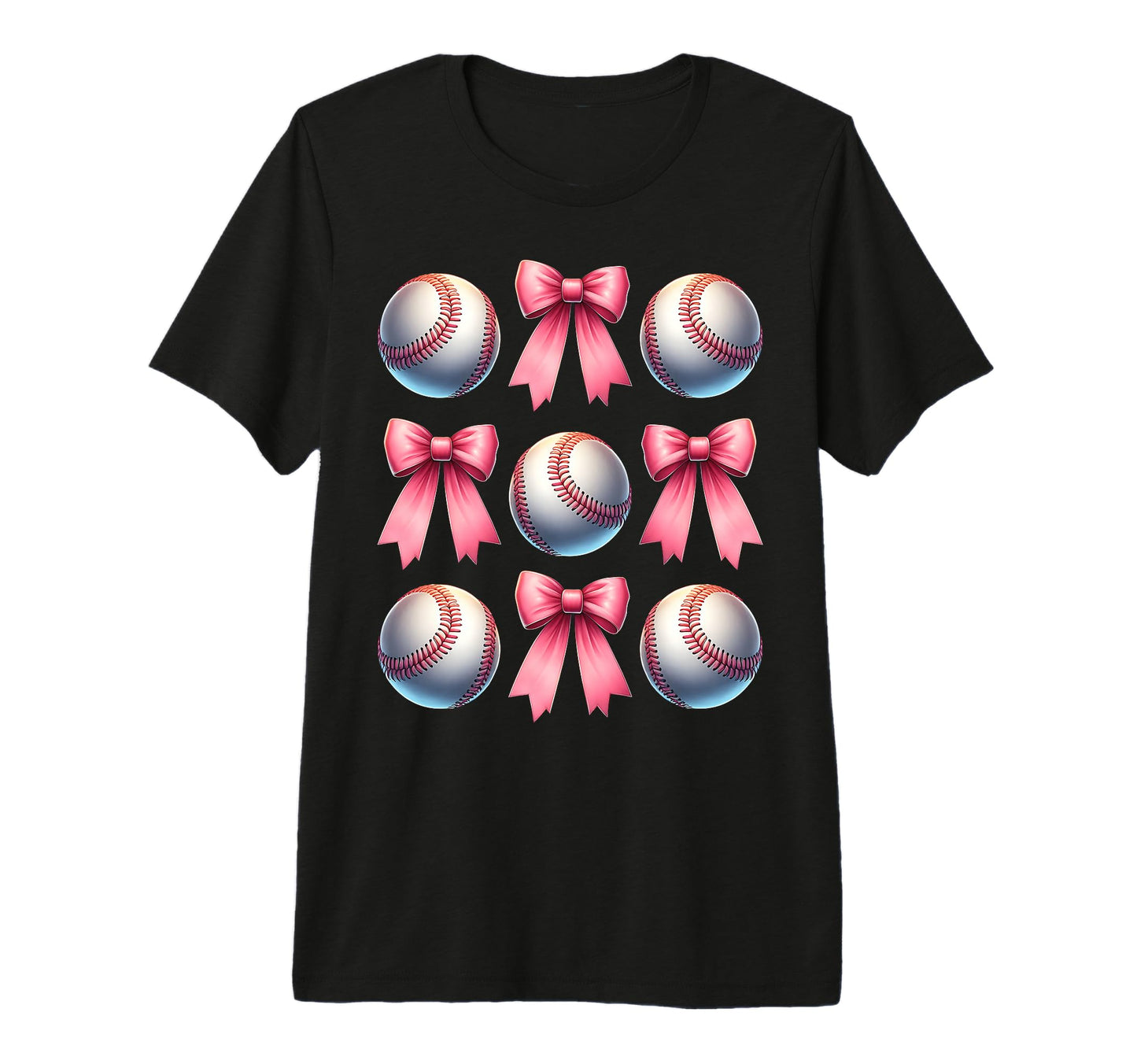 Coquette Bow Baseball Player Team Coach T-Shirt - Unique Graphic Unisex - T-Shirt, Sweatshirt, Hoodie