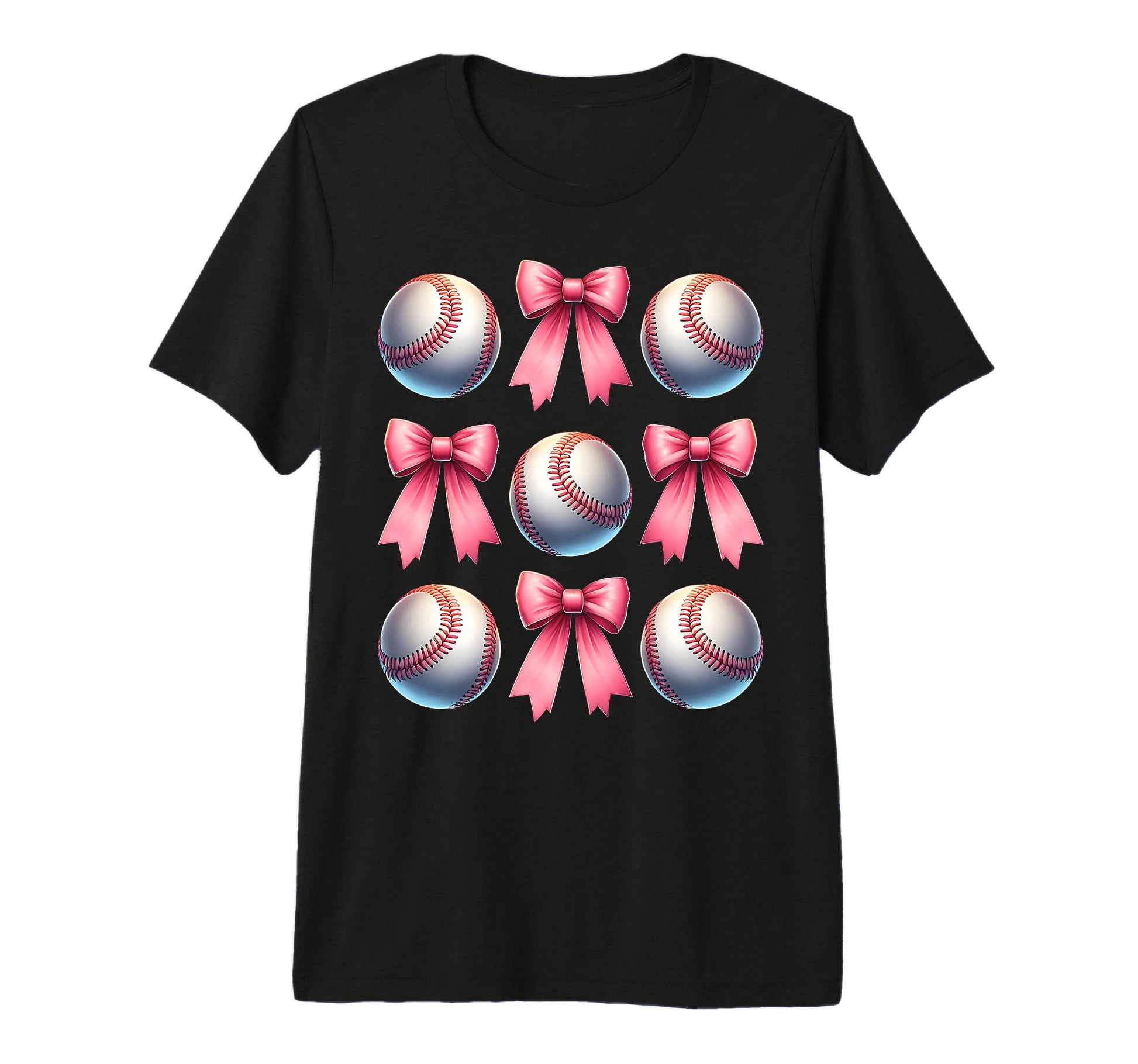Coquette Bow Baseball Player Team Coach T-Shirt - Unique Graphic Unisex - T-Shirt, Sweatshirt, Hoodie