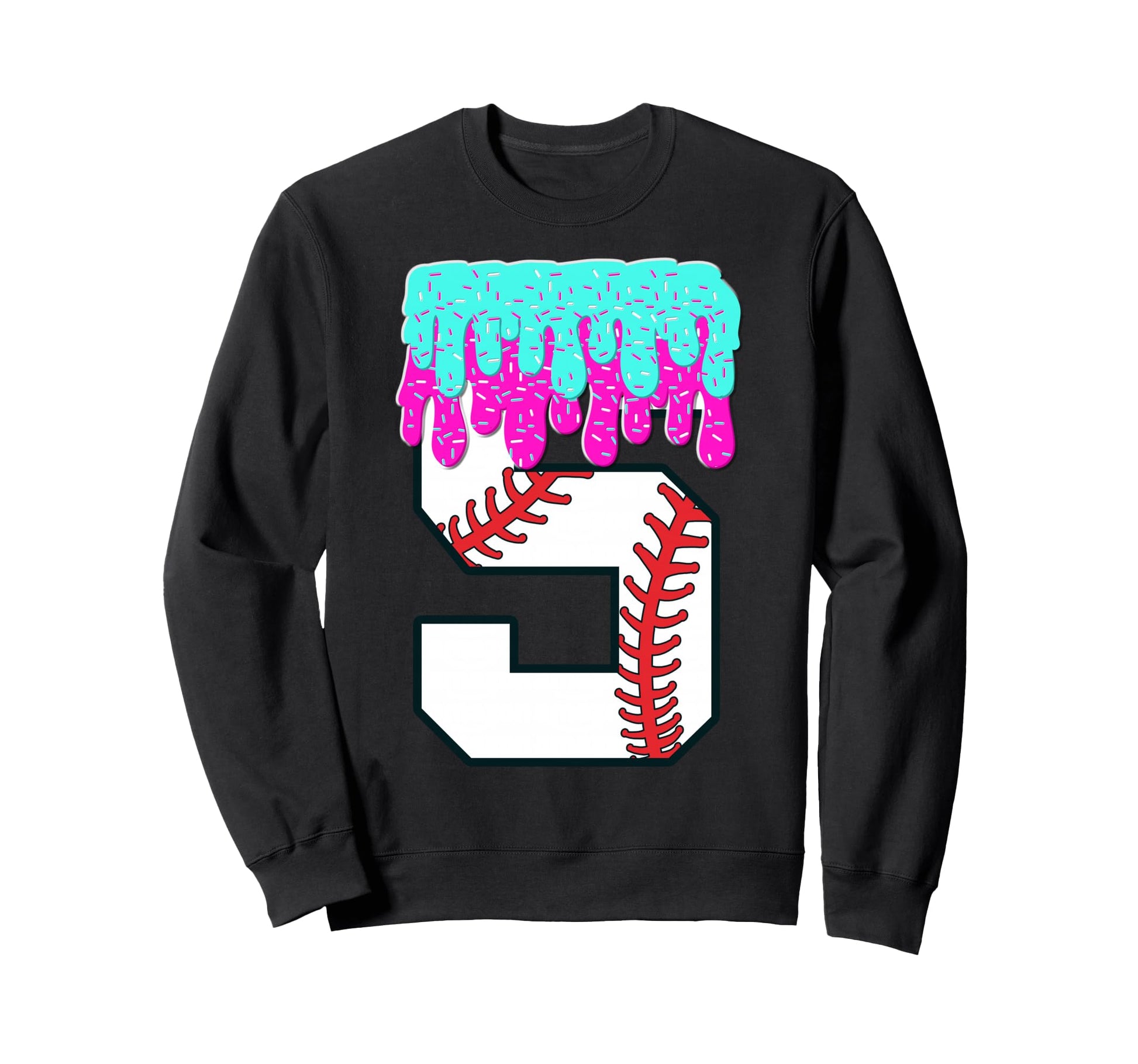 Baseball Drip 5 Year Old 5Th Sweatshirt - Minimalist Print Men Women - T-Shirt, Sweatshirt, Hoodie