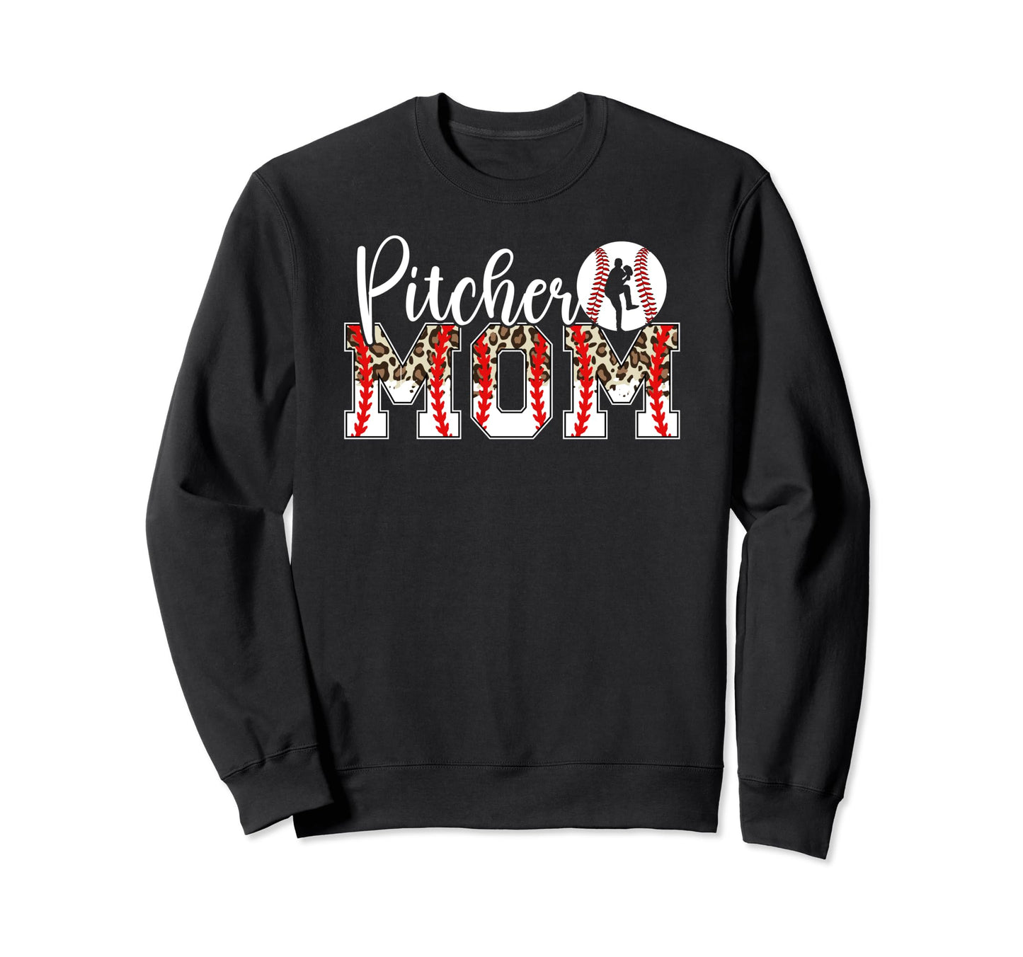 Baseball Pitcher Mom Baseball Sweatshirt - Fun Novelty Design Men Women - T-Shirt, Sweatshirt, Hoodie