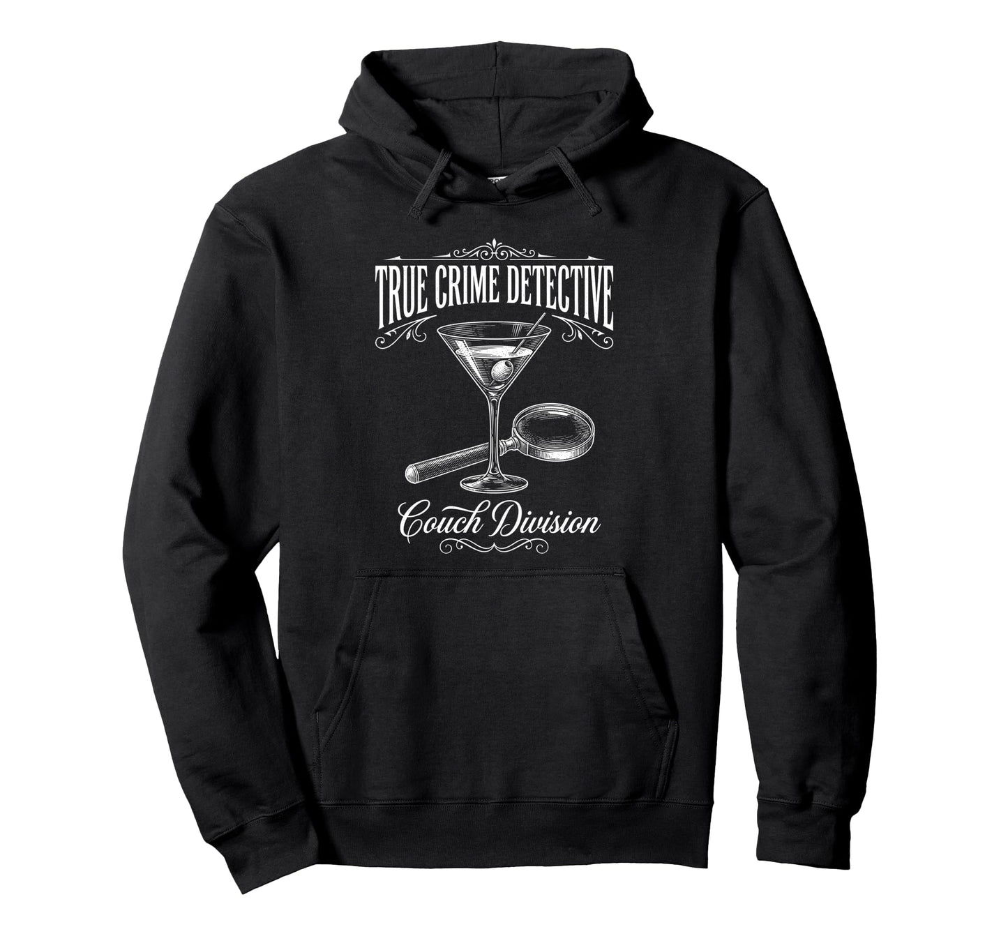 True Crime Detective Couch Division Hoodie - Custom Art Print Unisex - T-Shirt, Sweatshirt, Hoodie
