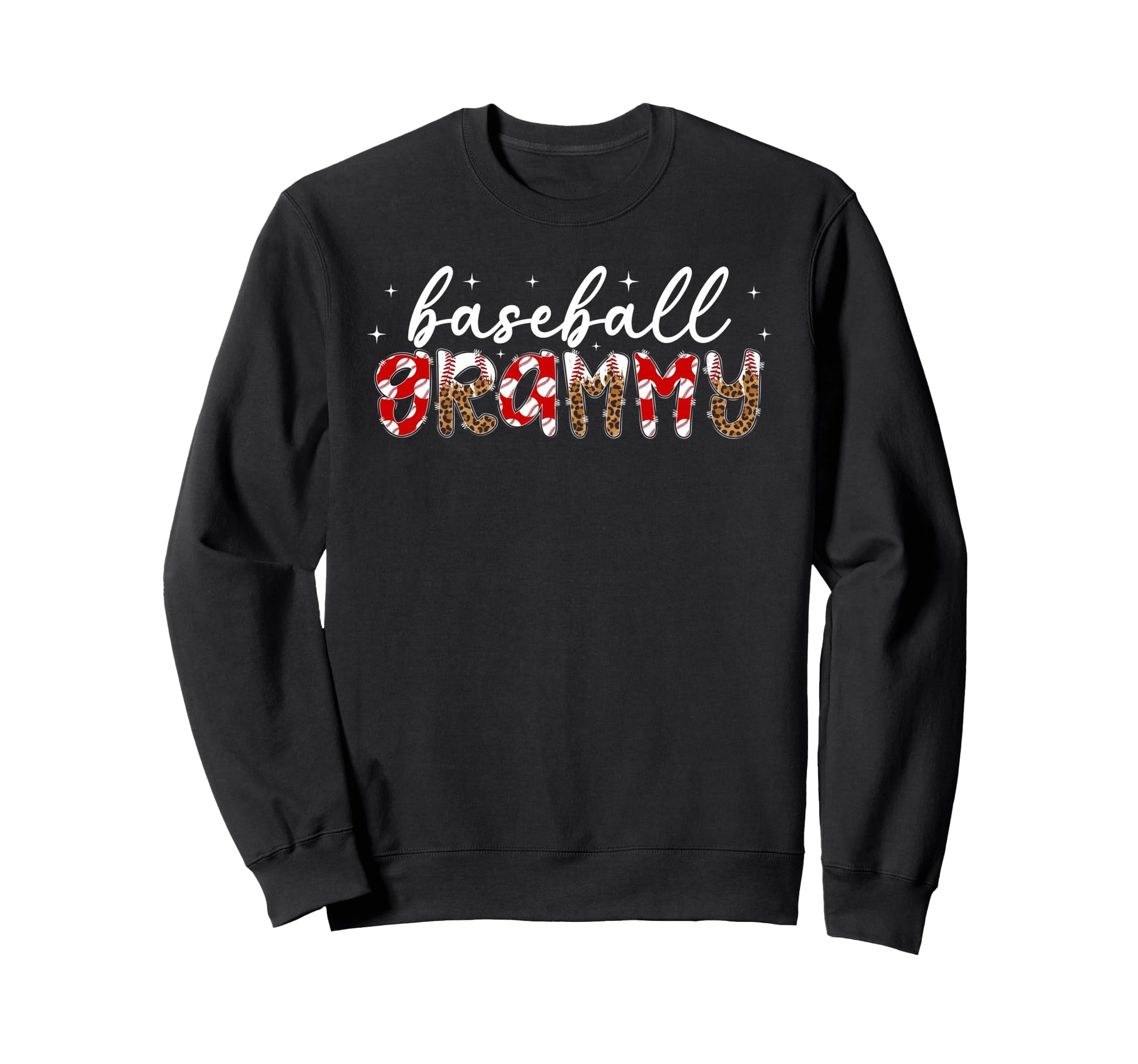 Baseball Grammy Leopard Grammy Sweatshirt - Novelty Apparel for Adults - T-Shirt, Sweatshirt, Hoodie