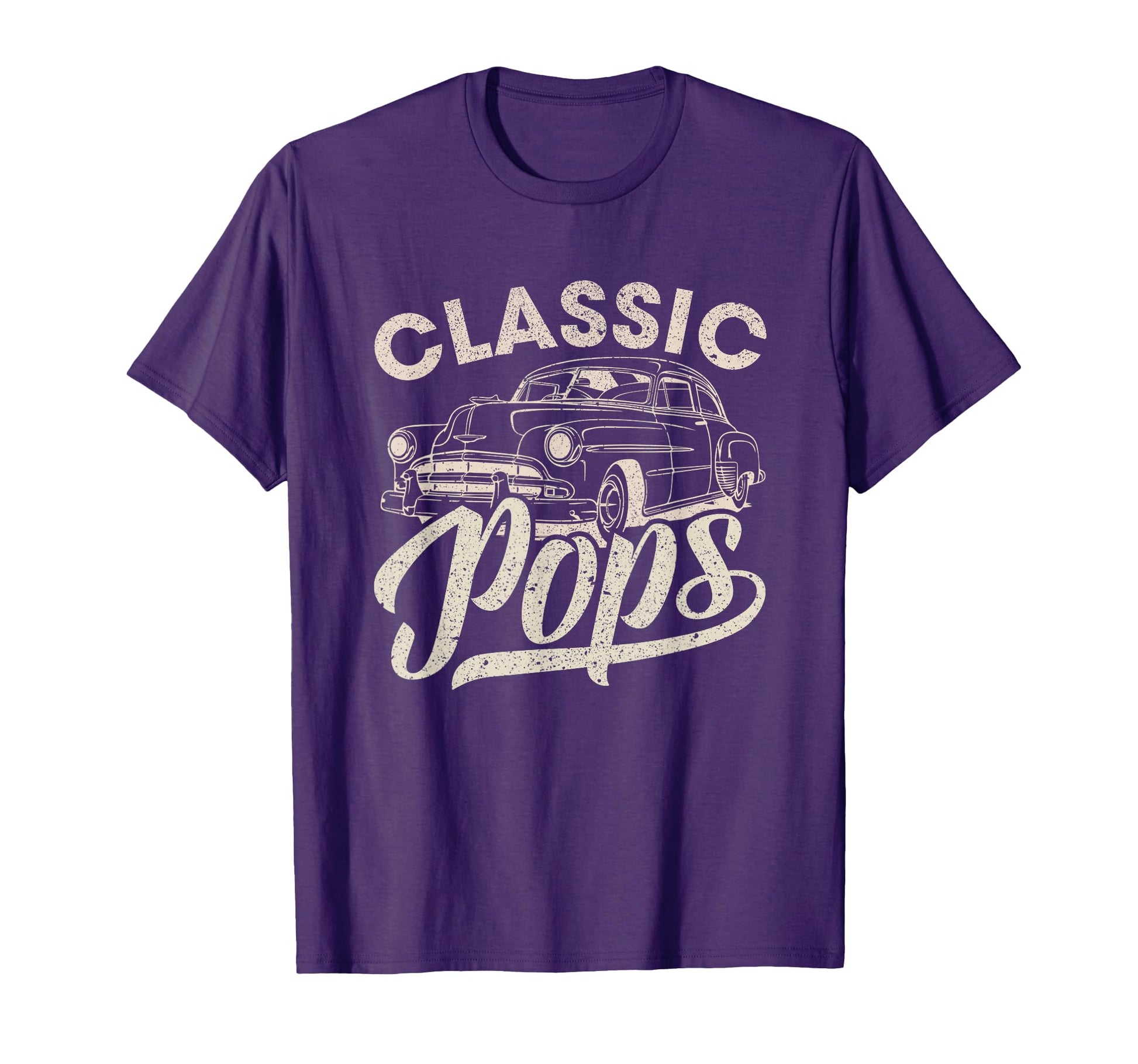 Pops Funny Car Lover Dad Papa Grandpa T-Shirt - Minimalist Print Unisex - T-Shirt, Sweatshirt, Hoodie