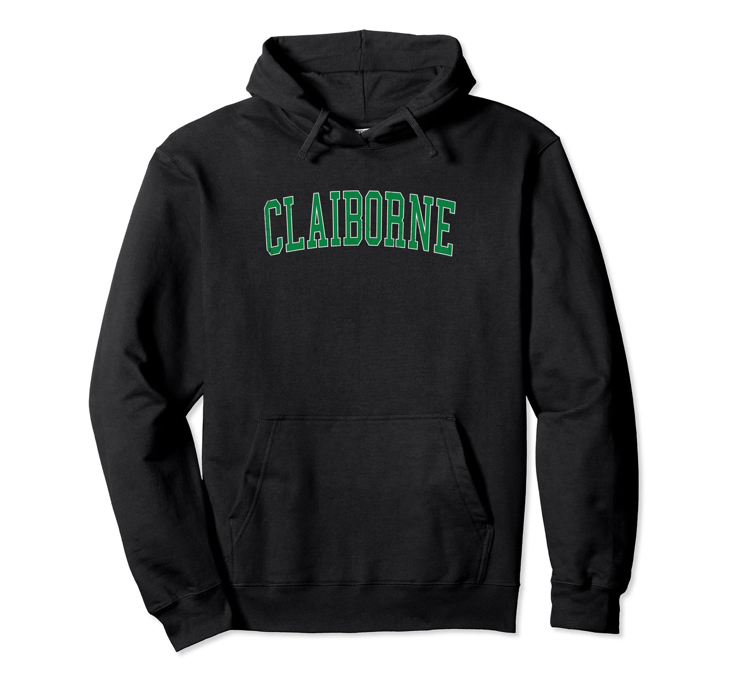Claiborne La Distressed Green Varsity Hoodie - Novelty Apparel for Adults - T-Shirt, Sweatshirt, Hoodie