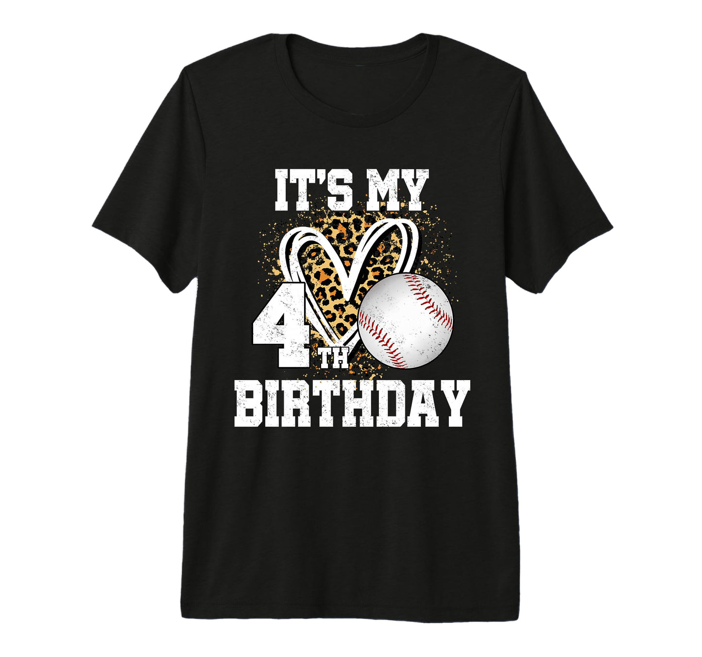 Its My 4Th Birthday Baseball 4 Year Old T-Shirt - Trendy Graphic Unisex - T-Shirt, Sweatshirt, Hoodie