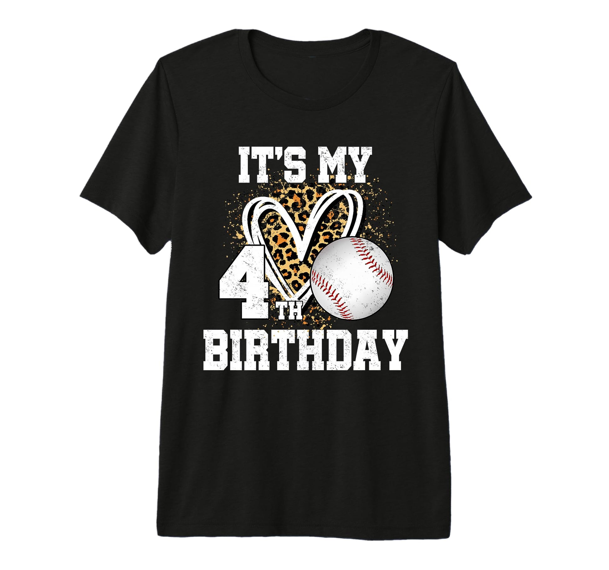 Its My 4Th Birthday Baseball 4 Year Old T-Shirt - Trendy Graphic Unisex - T-Shirt, Sweatshirt, Hoodie