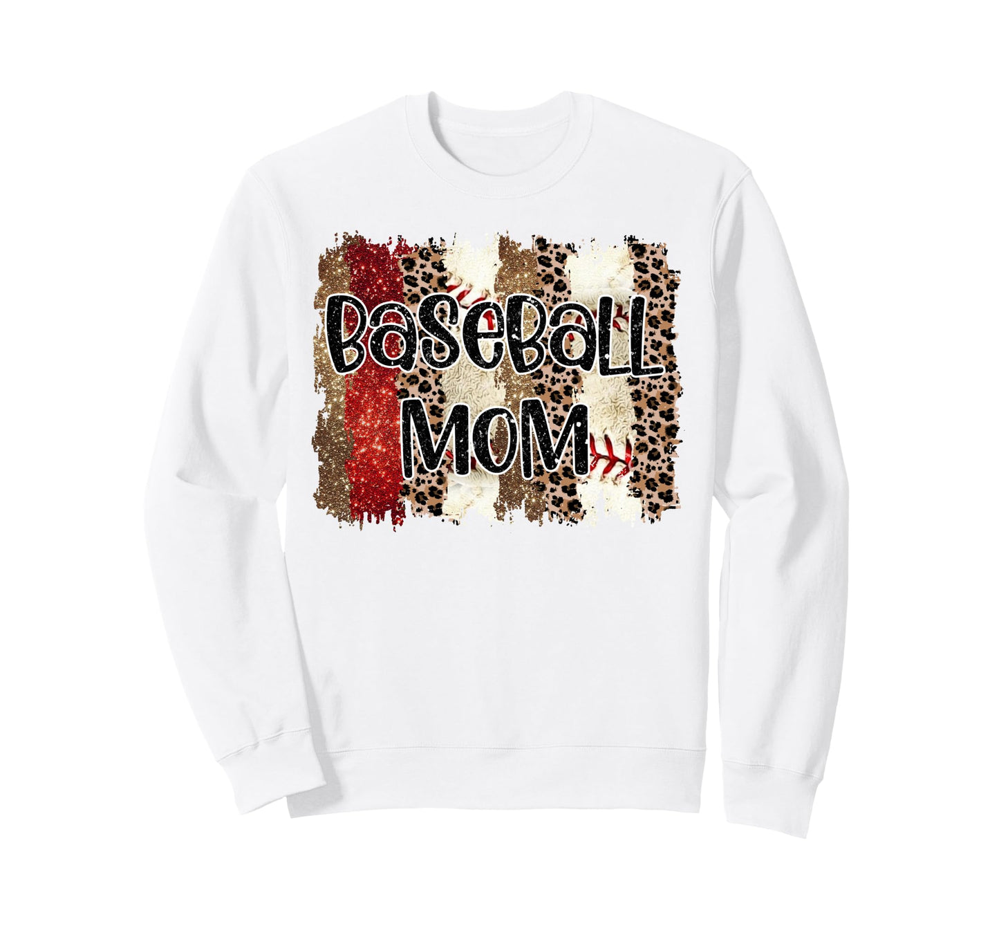 Blessed Leopard Baseball Mother Sweatshirt - Streetwear Style for Adults - T-Shirt, Sweatshirt, Hoodie