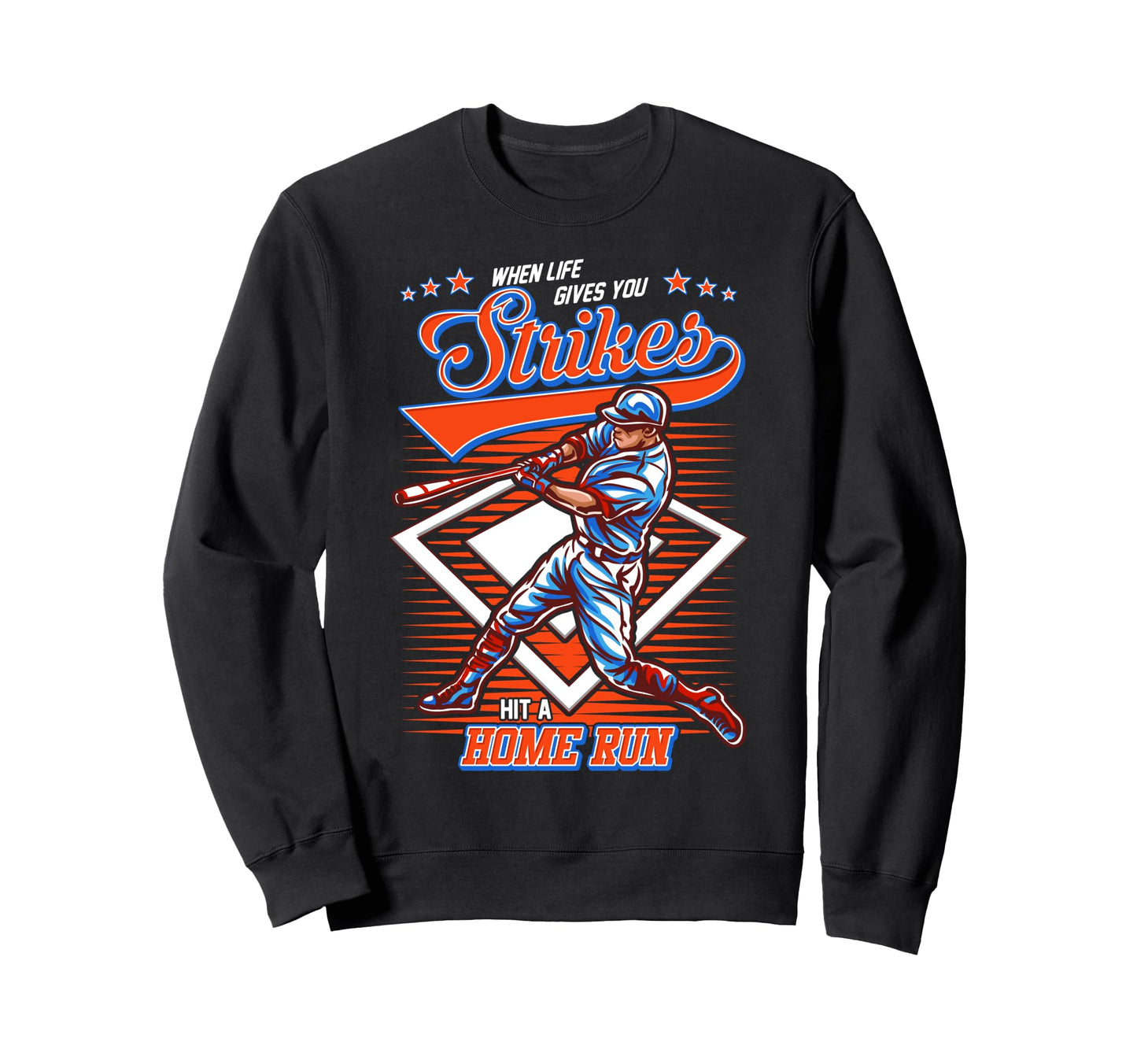 Baseball When Life Gives You Sweatshirt - Custom Art Print Men Women - T-Shirt, Sweatshirt, Hoodie