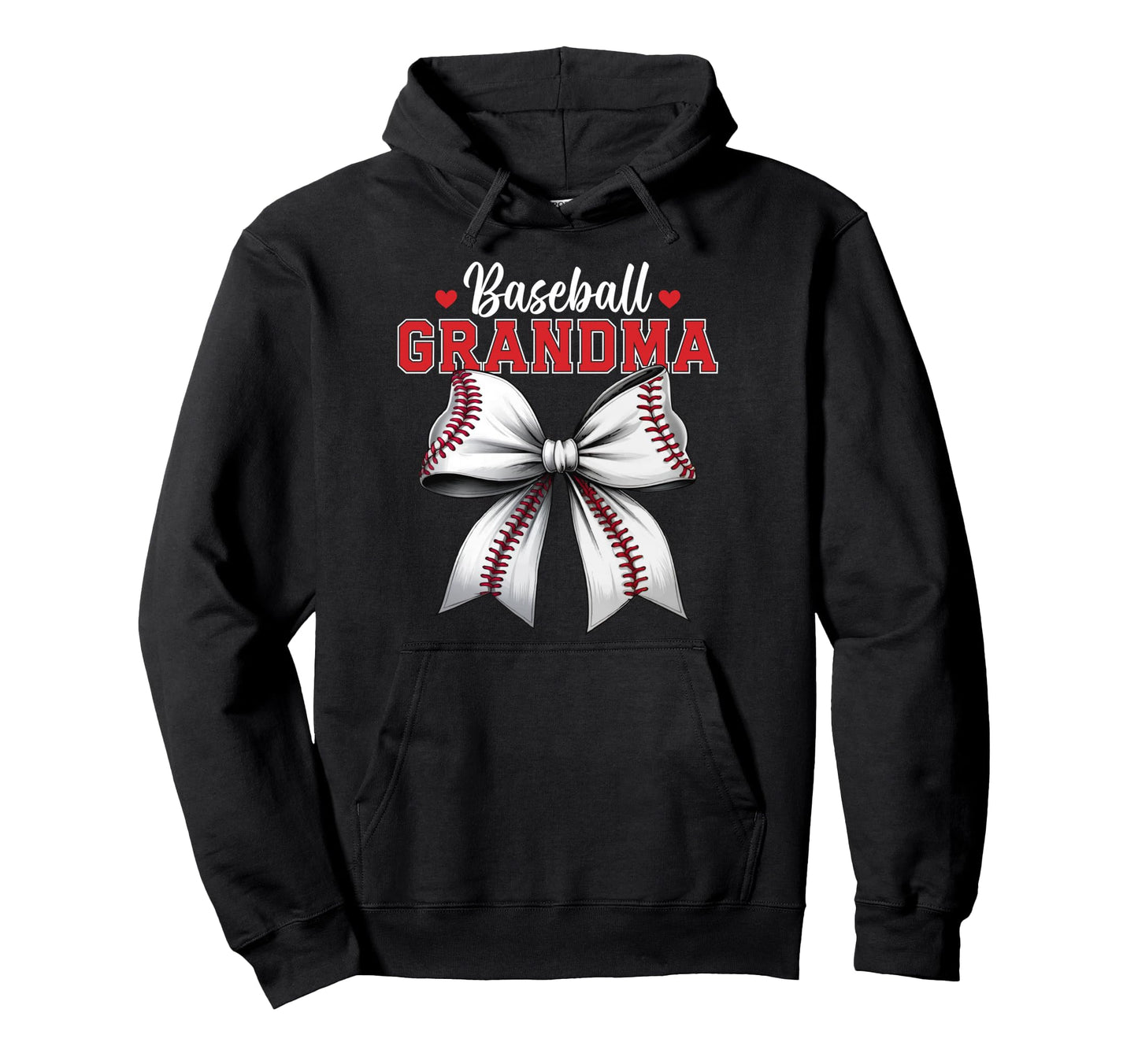 Baseball Grandma Coquette Baseball Nana Hoodie - Novelty Apparel Men Women - T-Shirt, Sweatshirt, Hoodie