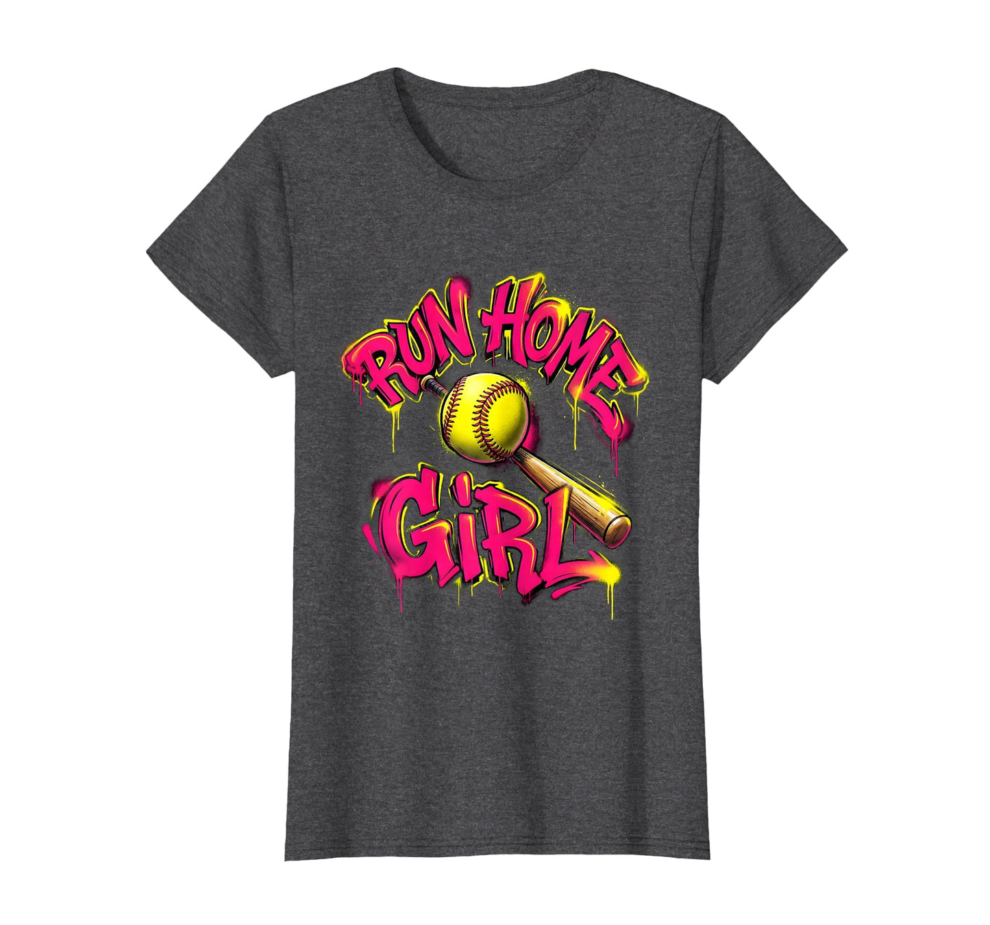 Run Home Softball T-Shirt - Trendy Graphic Men Women - T-Shirt, Sweatshirt, Hoodie