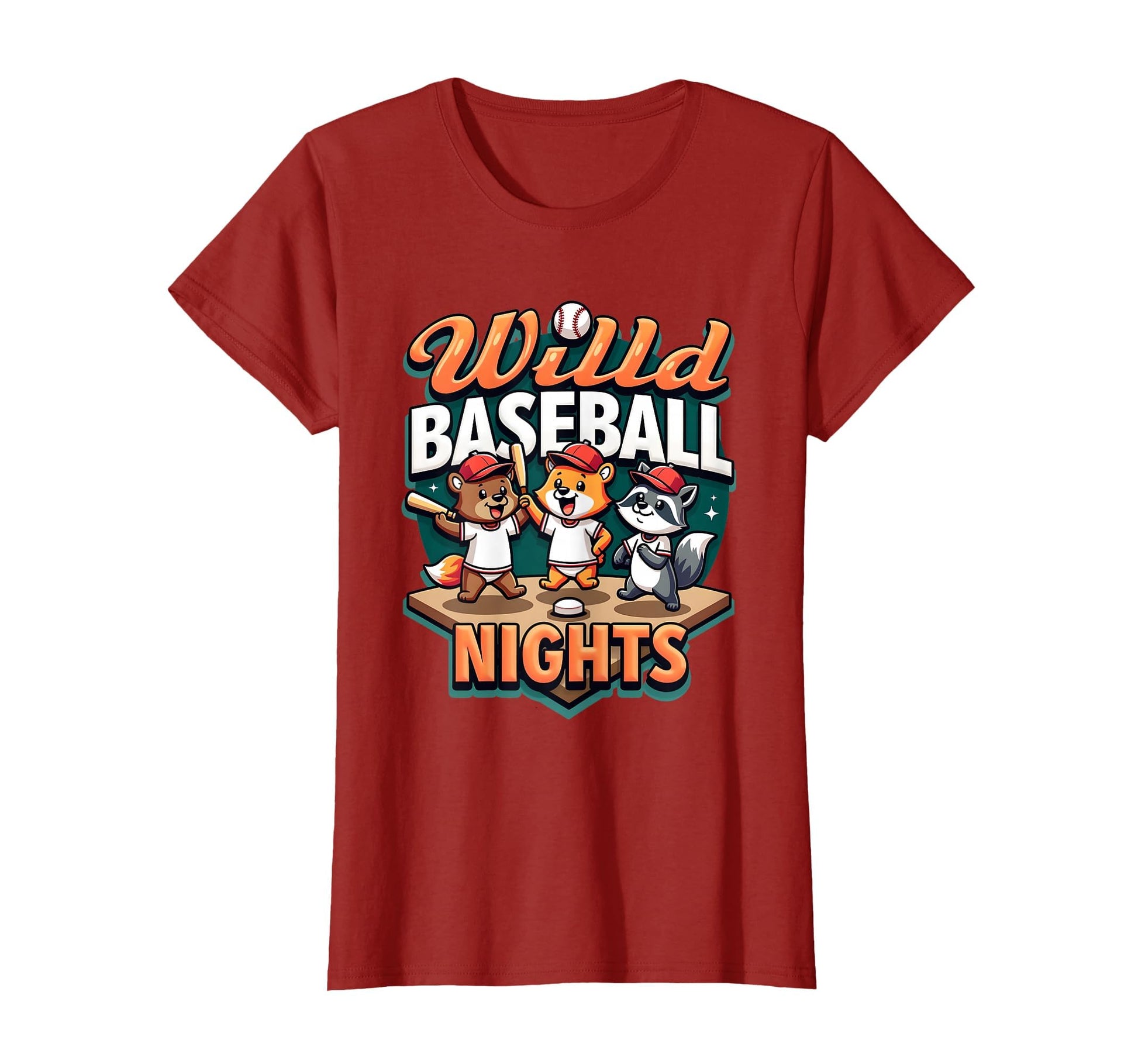 Wild Baseball Nights Party Animals T-Shirt - Minimalist Print Men Women - T-Shirt, Sweatshirt, Hoodie