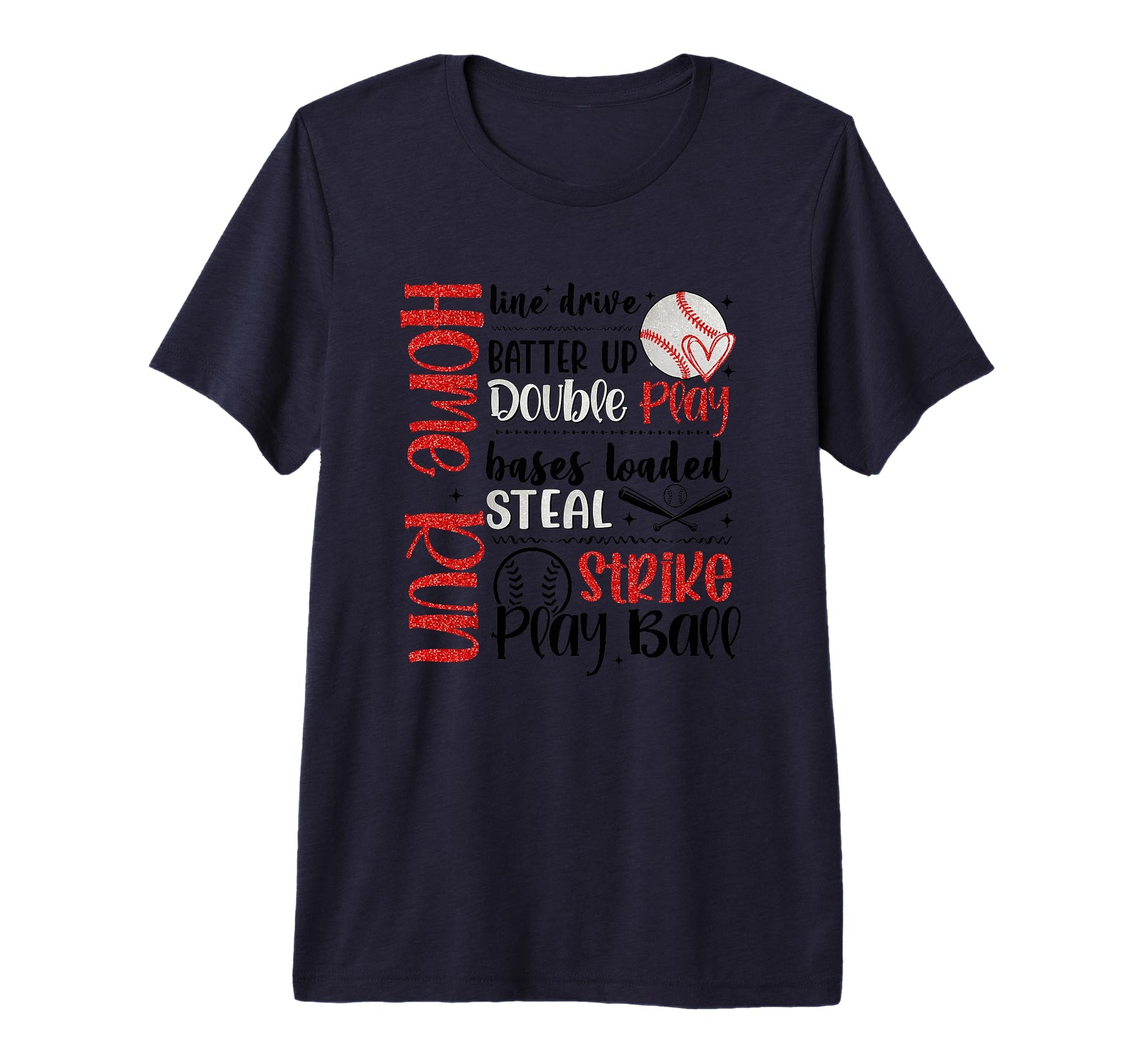Home Run Batter Up Double Play T-Shirt - Casual Everyday Wear for Adults - T-Shirt, Sweatshirt, Hoodie